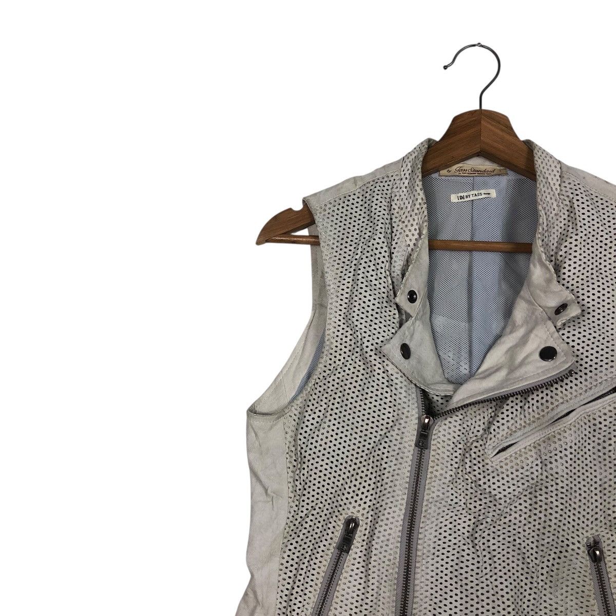 Japanese Brand Utility Vest Jacket Double Collar Leather Tass Issey Miyake Size US M / EU 48-50 / 2 - 8 Thumbnail