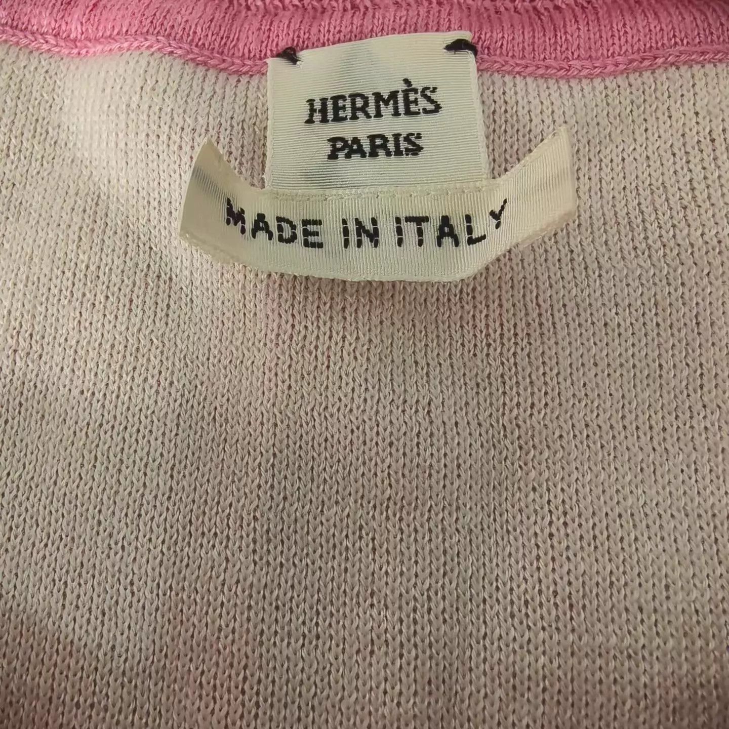 Hermes Hermes Pink Pig Nose Knit Short Sleeve Tee 40 Size M / US 6-8 / IT 42-44 - 3 Thumbnail