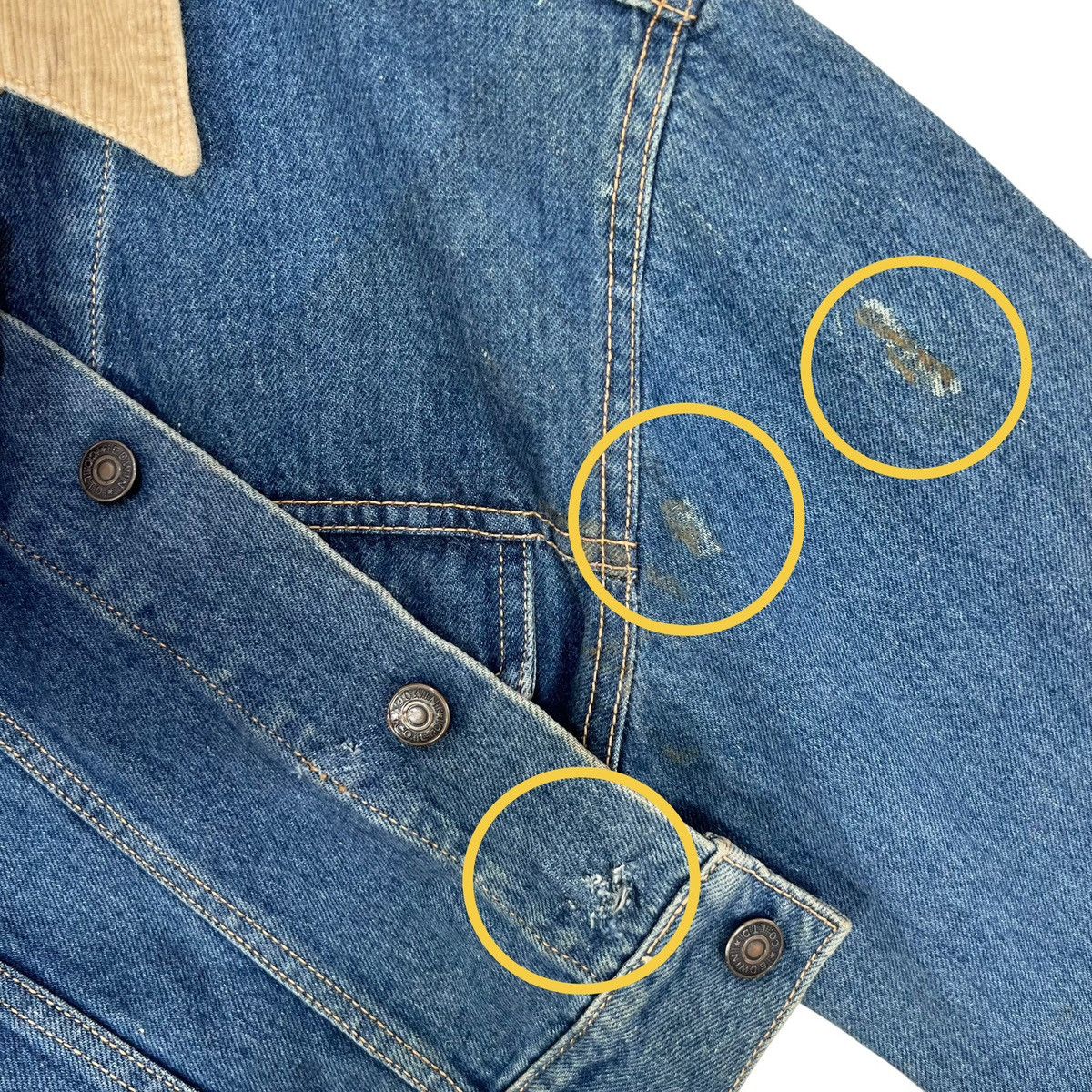 Edwin × Vintage Vintage Edwin Denim Trucker Jacket Corduroy Collar Size US M / EU 48-50 / 2 - 10 Thumbnail
