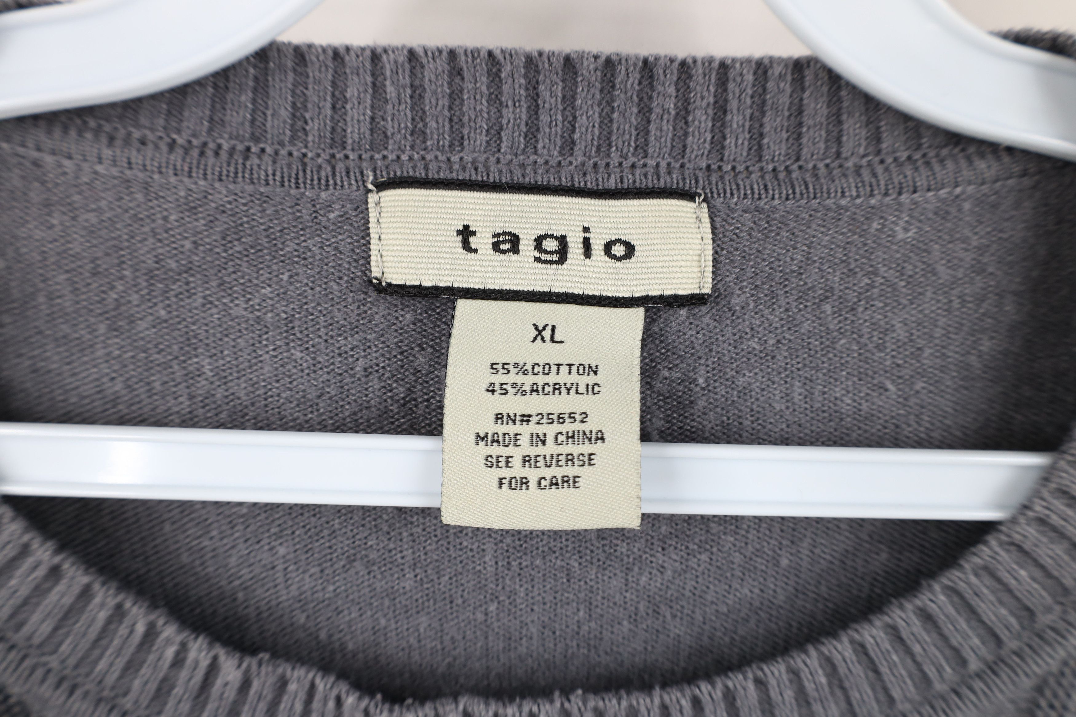 Vintage Vintage 90s Y2K Streetwear Ribbed Knit Crewneck Sweater Size US XL / EU 56 / 4 - 5 Thumbnail