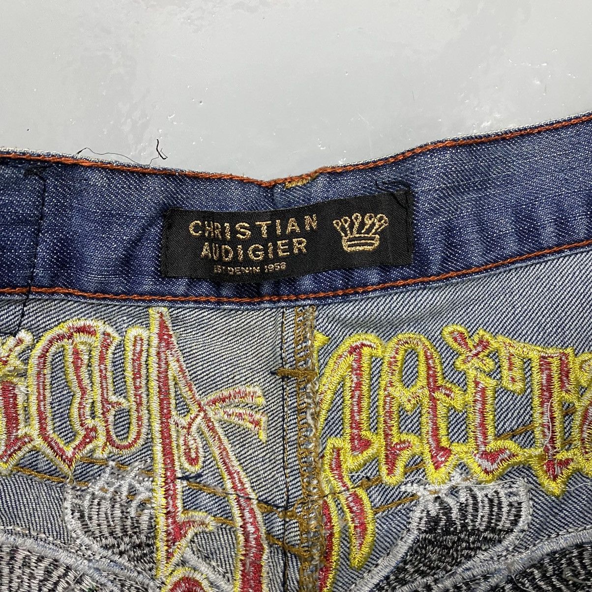 Christian Audigier Vintage Christian Audigier Y2K Jeans Ed Hardy Jacket Flare Size US 32 / EU 48 - 6 Thumbnail