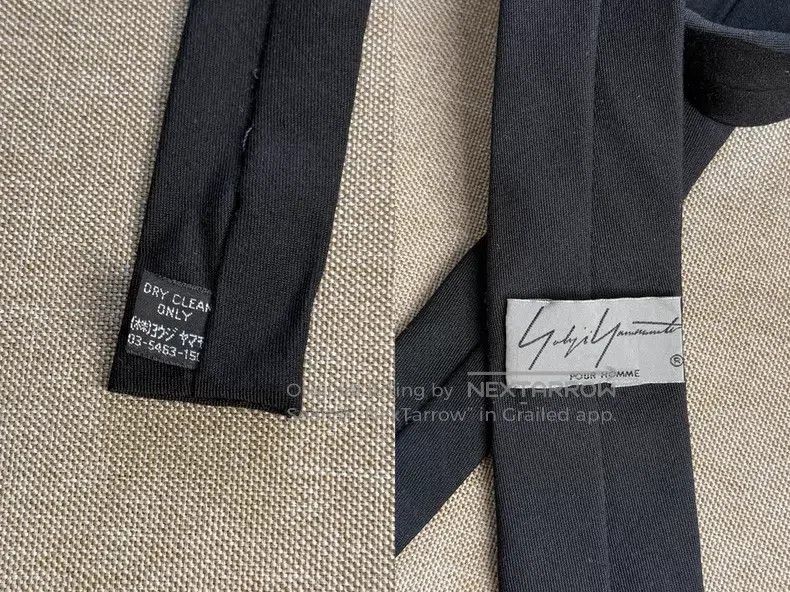 Yohji Yamamoto Yohji Yamamoto 19AW low flight necktie| Size ONE SIZE - 3 Thumbnail