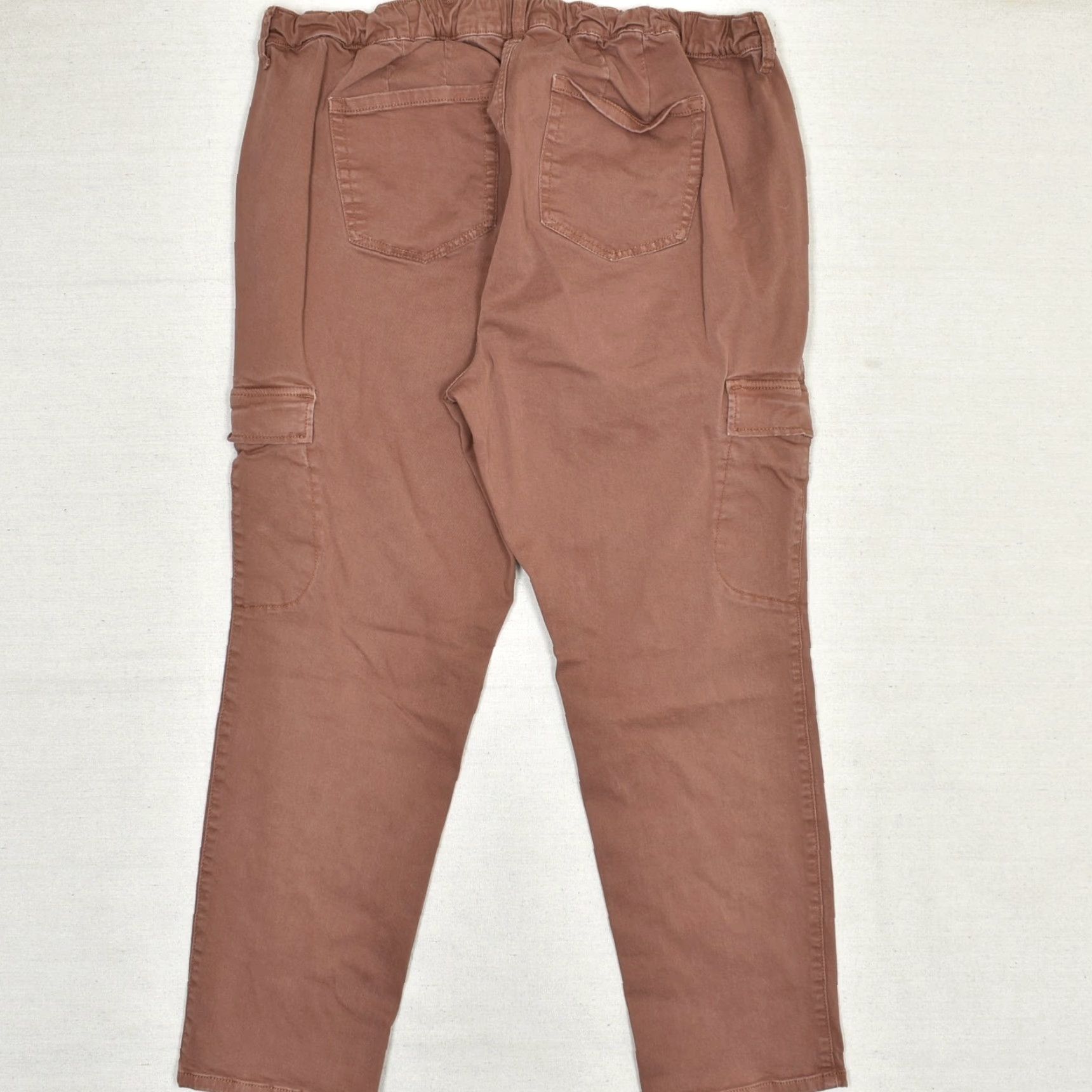 Torrid Torrid Red Cotton Blend Jeans Cargo Straight Pants 2 Plus Size Drawstring Womens Size 26" / US 2 / IT 38 - 3 Thumbnail