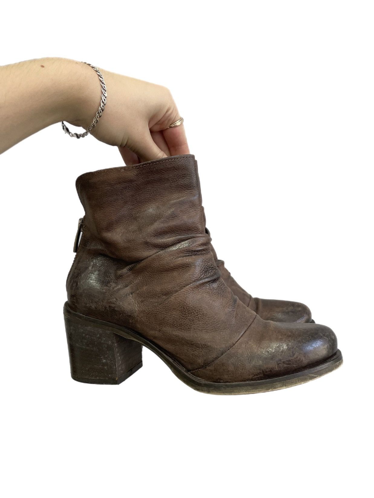 A.S.98 A.S. 98 style heel brown leather punk avant garde y2k Size US 6 / IT 36 - 2 Thumbnail