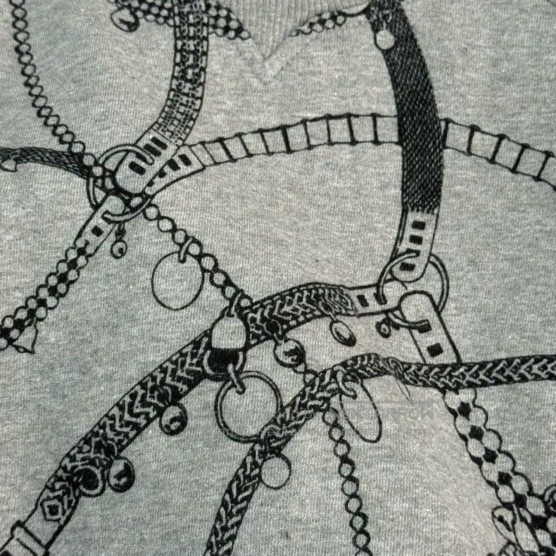 Hermes Hermes Gray Rope Pattern Sweatshirt Size XS / US 0-2 / IT 36-38 - 8 Thumbnail