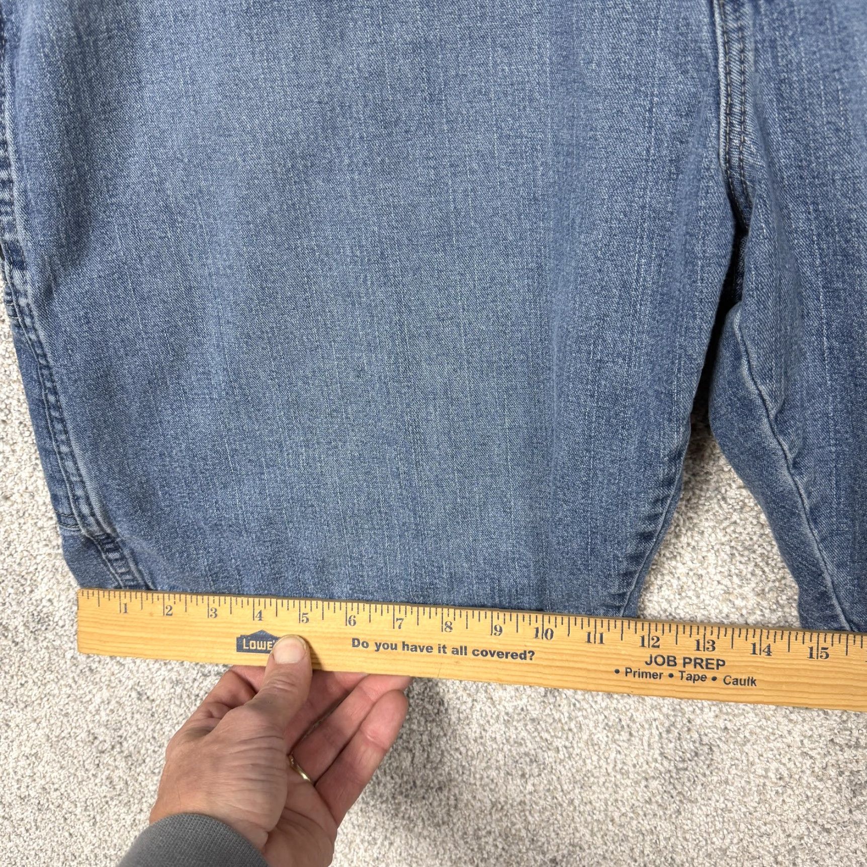 Wrangler Wrangler Cargo Shorts Mens 44 Blue Denim Carpenter Workwear Utility Stretch Cargo Shorts Mens Blue Denim Stretch Size US 44 / EU 60 - 4 Thumbnail