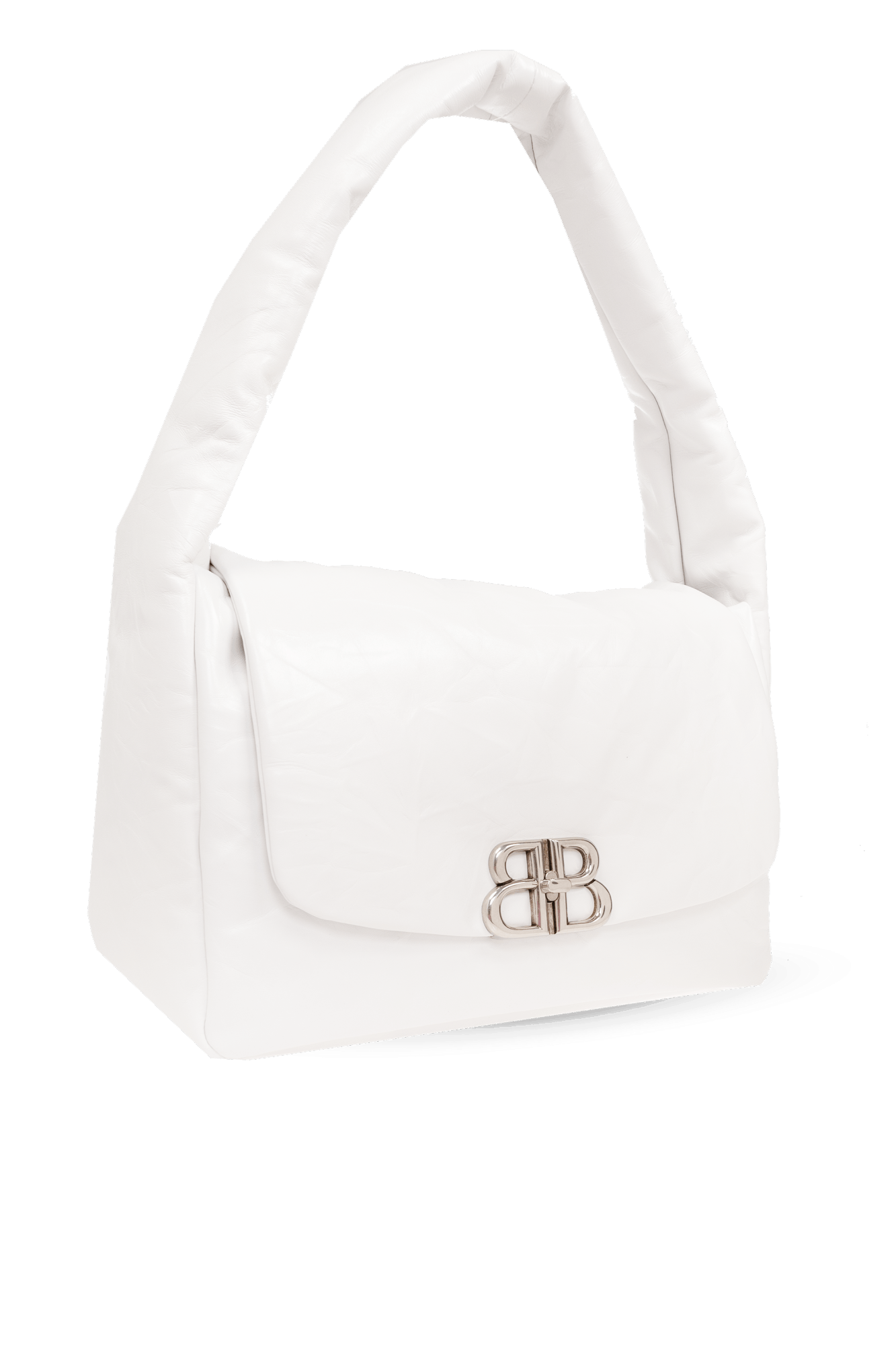 Balenciaga o1mt1gz0325 Size: OS / Monaco Medium Sling Bag in White Size ONE SIZE - 4 Thumbnail