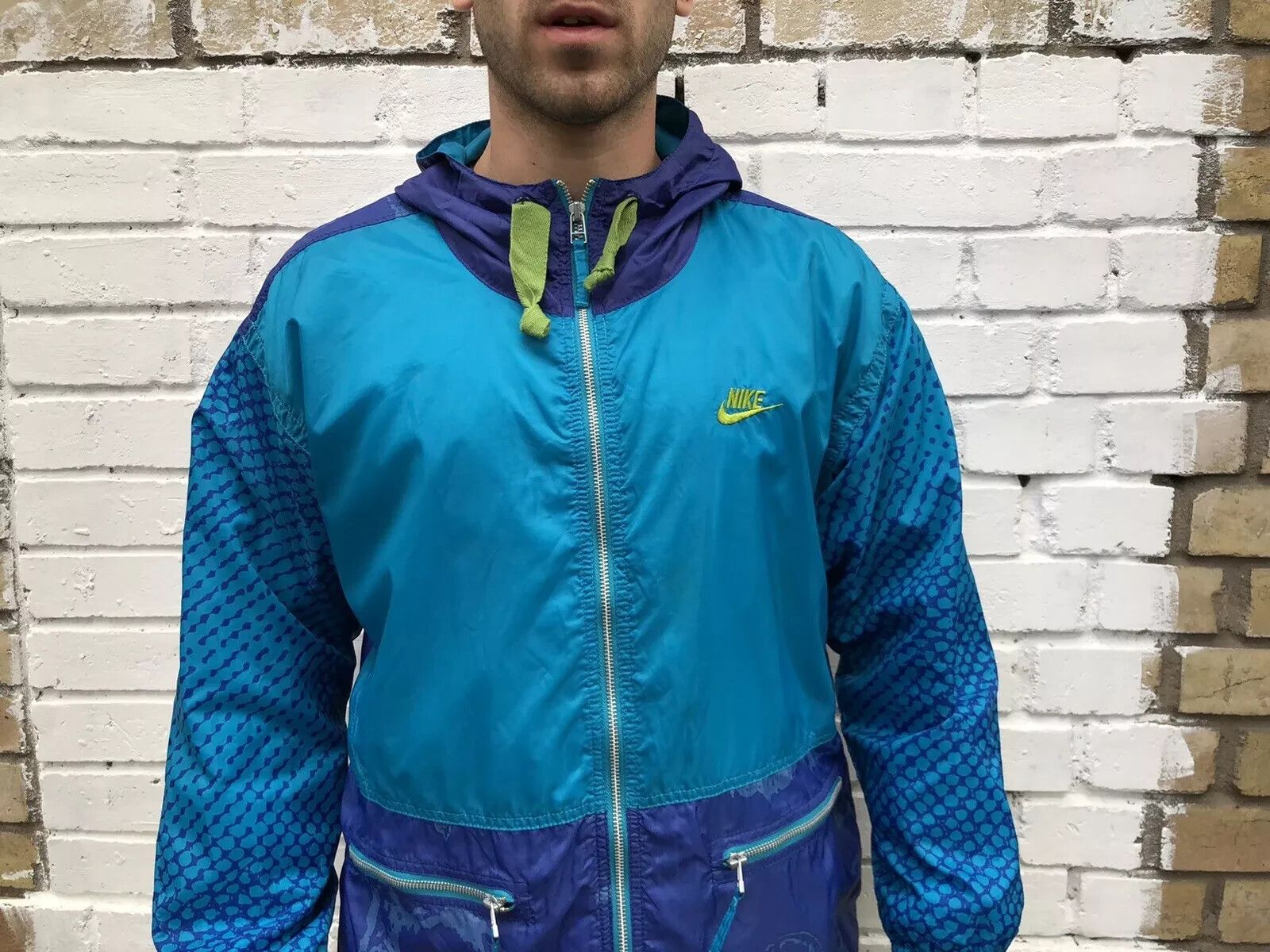 Nike VINTAGE 90s NIKE NYLON TRACK JACKET RAINCOAT JUST DO IT Size US S / EU 44-46 / 1 - 3 Thumbnail
