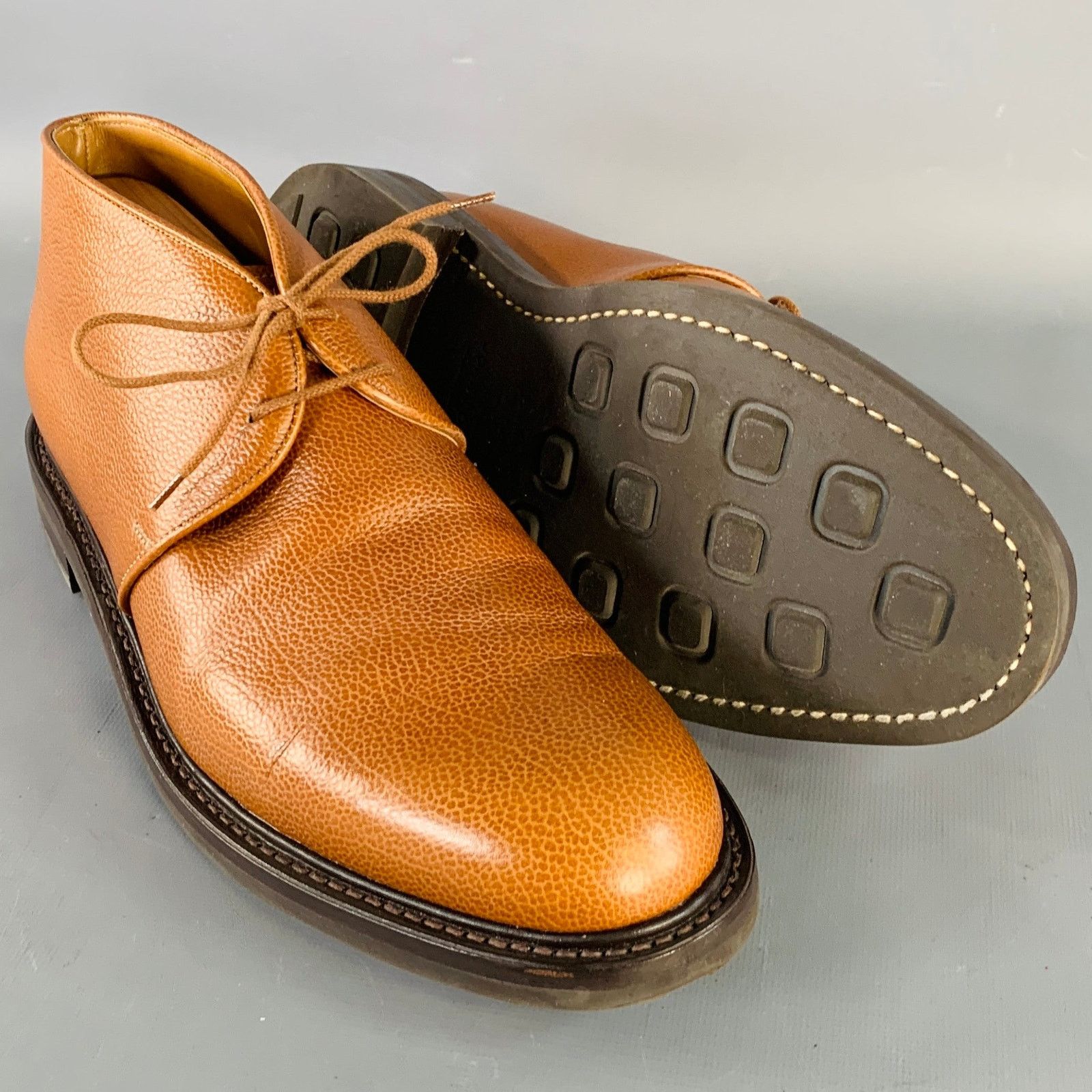 John Lobb JOHN LOBB Size 8.5 Grove Pebble Leather Lace-Up Chukka Boots Size US 8.5 / EU 41-42 - 5 Thumbnail