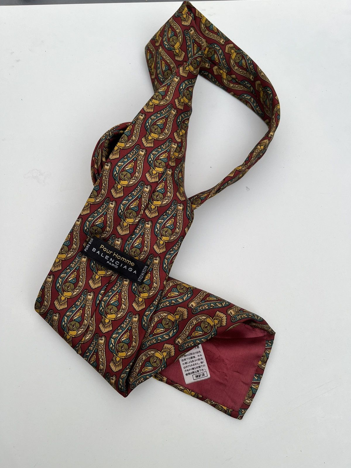 Balenciaga Vintage balenciaga silk tie Size ONE SIZE - 2 Thumbnail