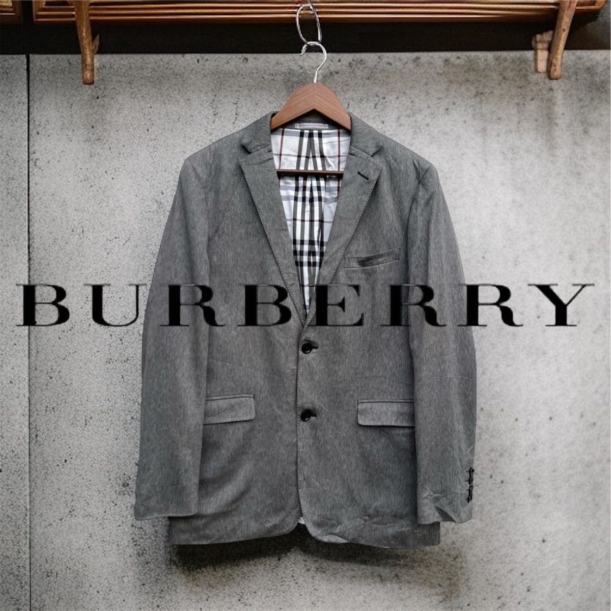 Burberry Burberry Black Label Men's Nova Check Lined Button Jacket Size US L / EU 52-54 / 3 - 1 Thumbnail