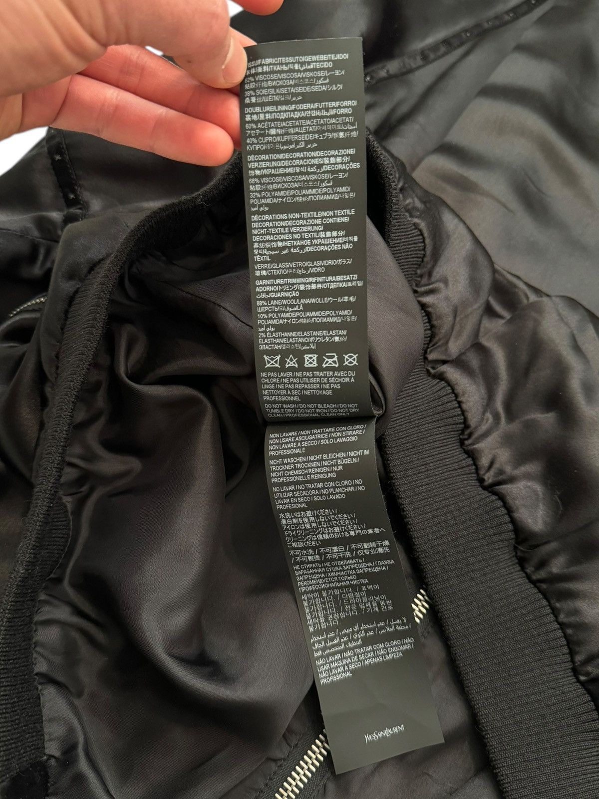 Saint Laurent Paris 2021 Viscose Acetate Lightweight Windbreaker Size US L / EU 52-54 / 3 - 12 Thumbnail