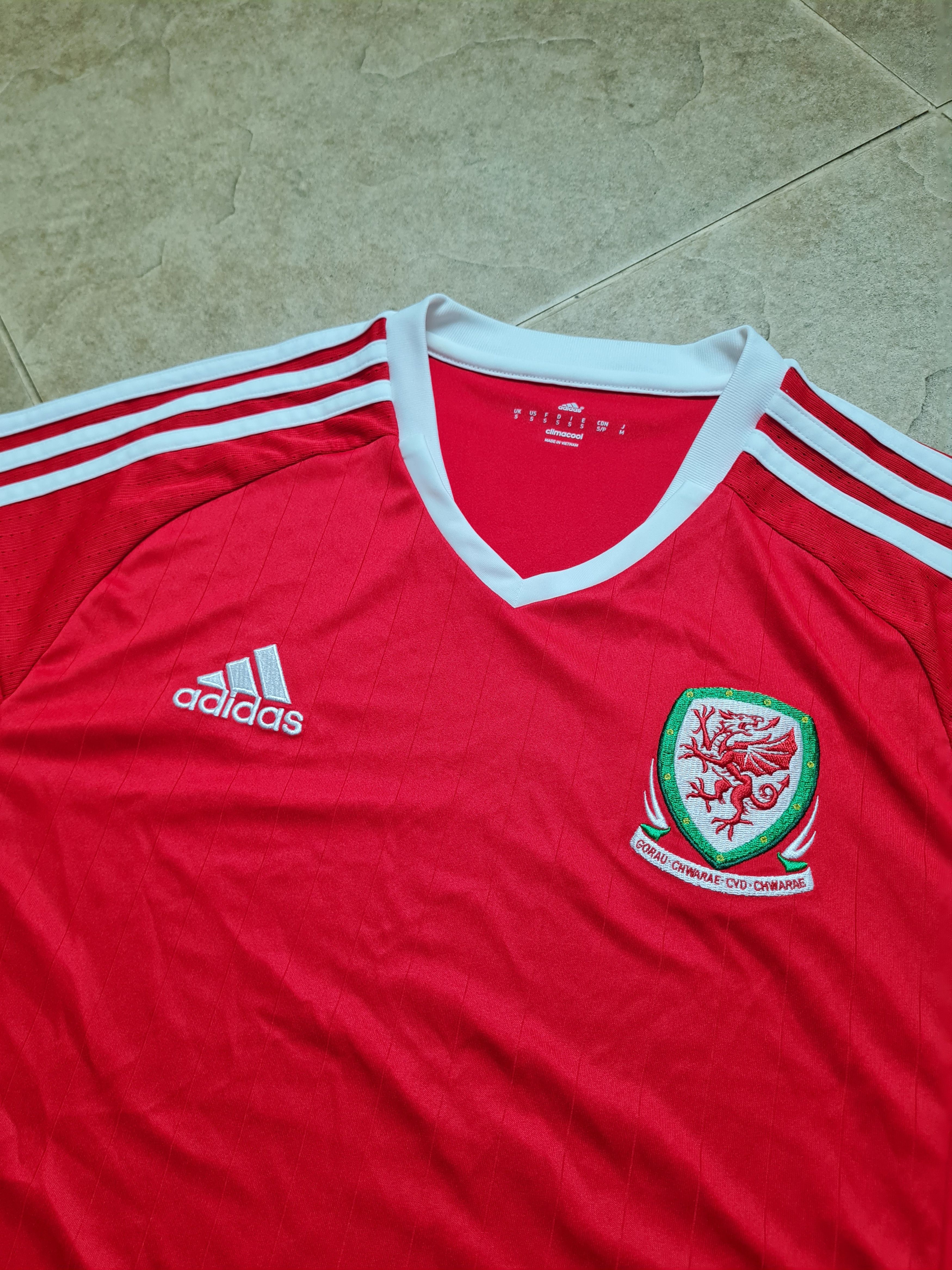 Adidas ADIDAS WALES NATIONAL TEAM 2016/2017 HOME FOOTBALL SHIRT S Size US S / EU 44-46 / 1 - 2 Thumbnail