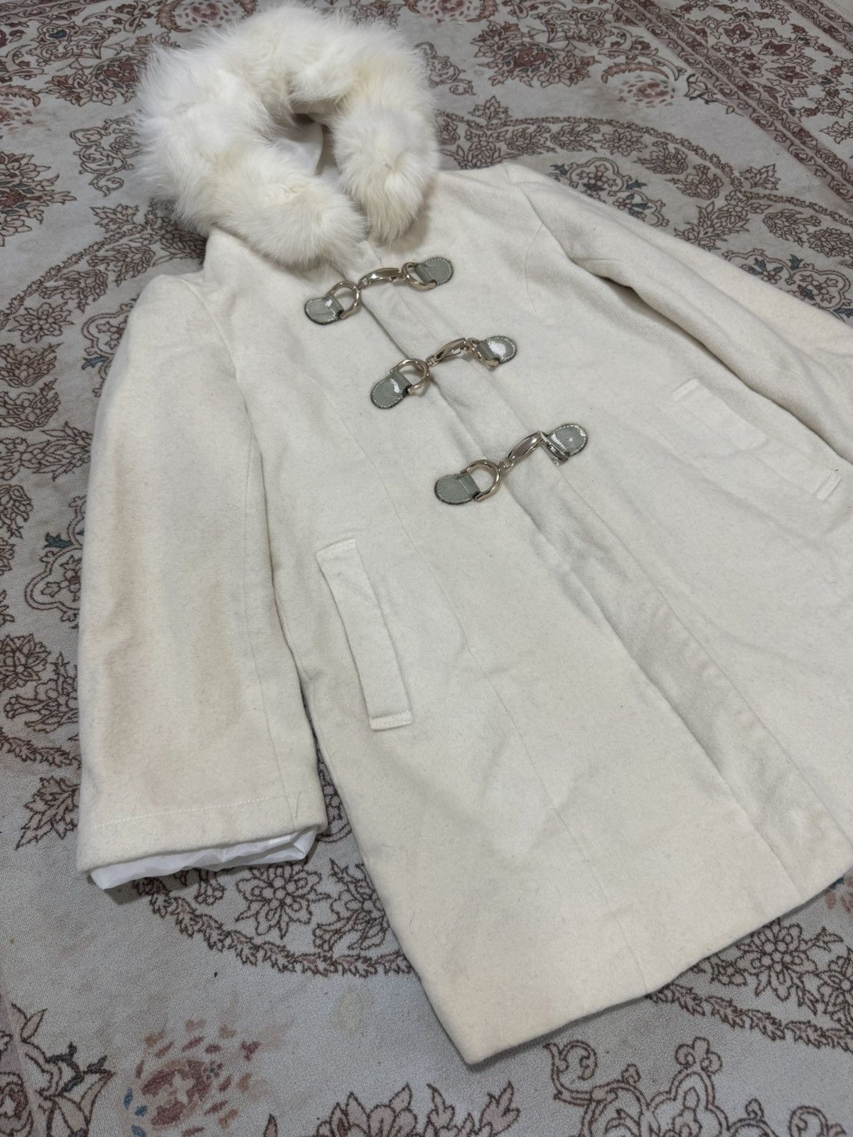 Beauty Beast × If Six Was Nine × Le Grande Bleu (L.G.B.) Vintage Cecil Mcbee Fur Hooded Jacket Size S / US 4 / IT 40 - 2 Thumbnail