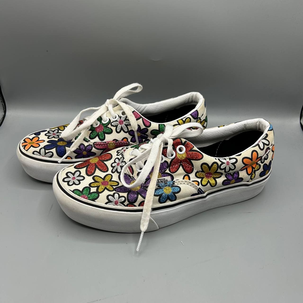 Vans Vans Era Platform Glitter Daisy Floral Sneakers Women 8.5 Size US 8.5 / IT 38.5 - 3 Thumbnail