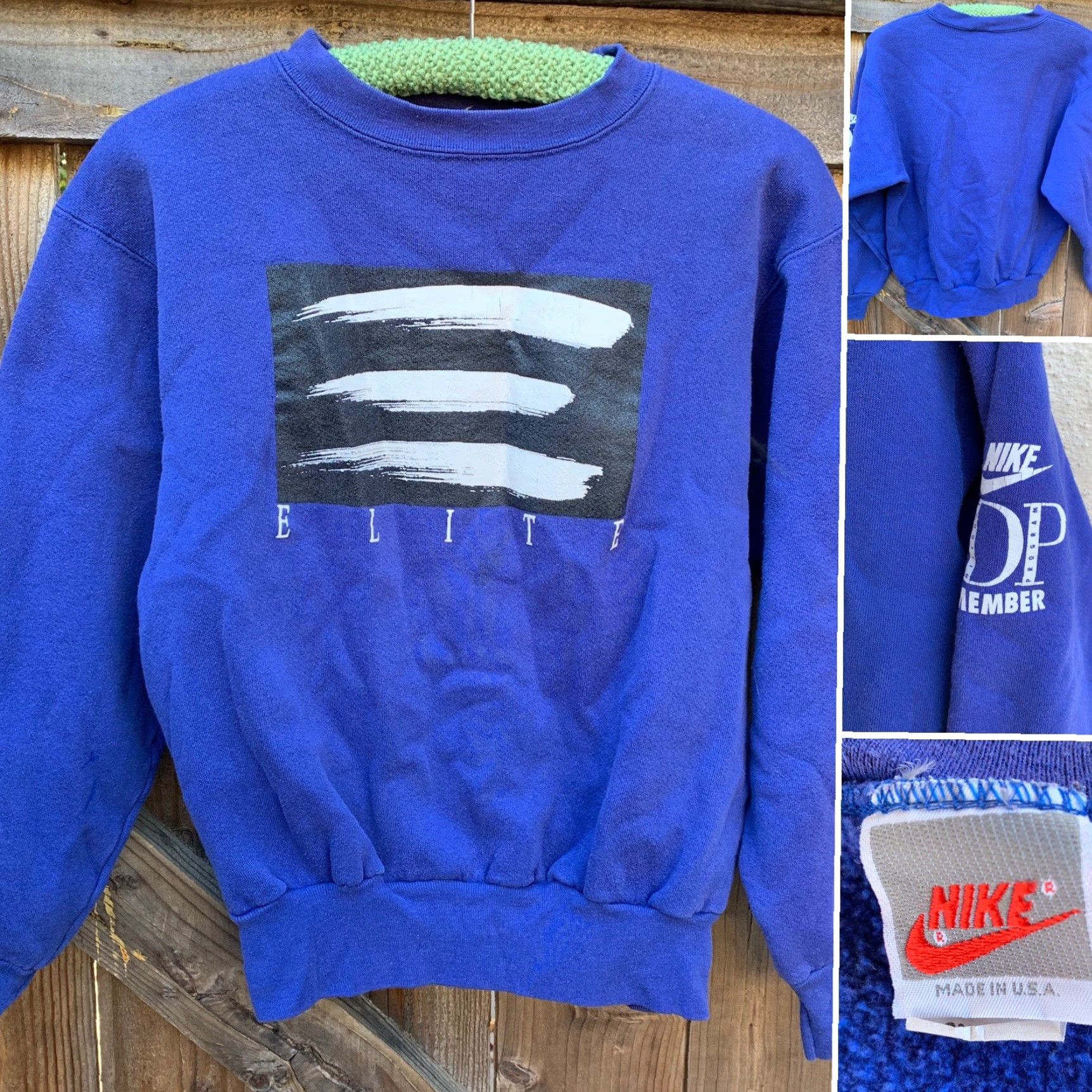 Nike Nike Elite IDP Member Sweatshirt Graphic Sweatshirt Crew Neck Made In USA Sz S Vintage Men’s Blues Size US S / EU 44-46 / 1 - 4 Thumbnail