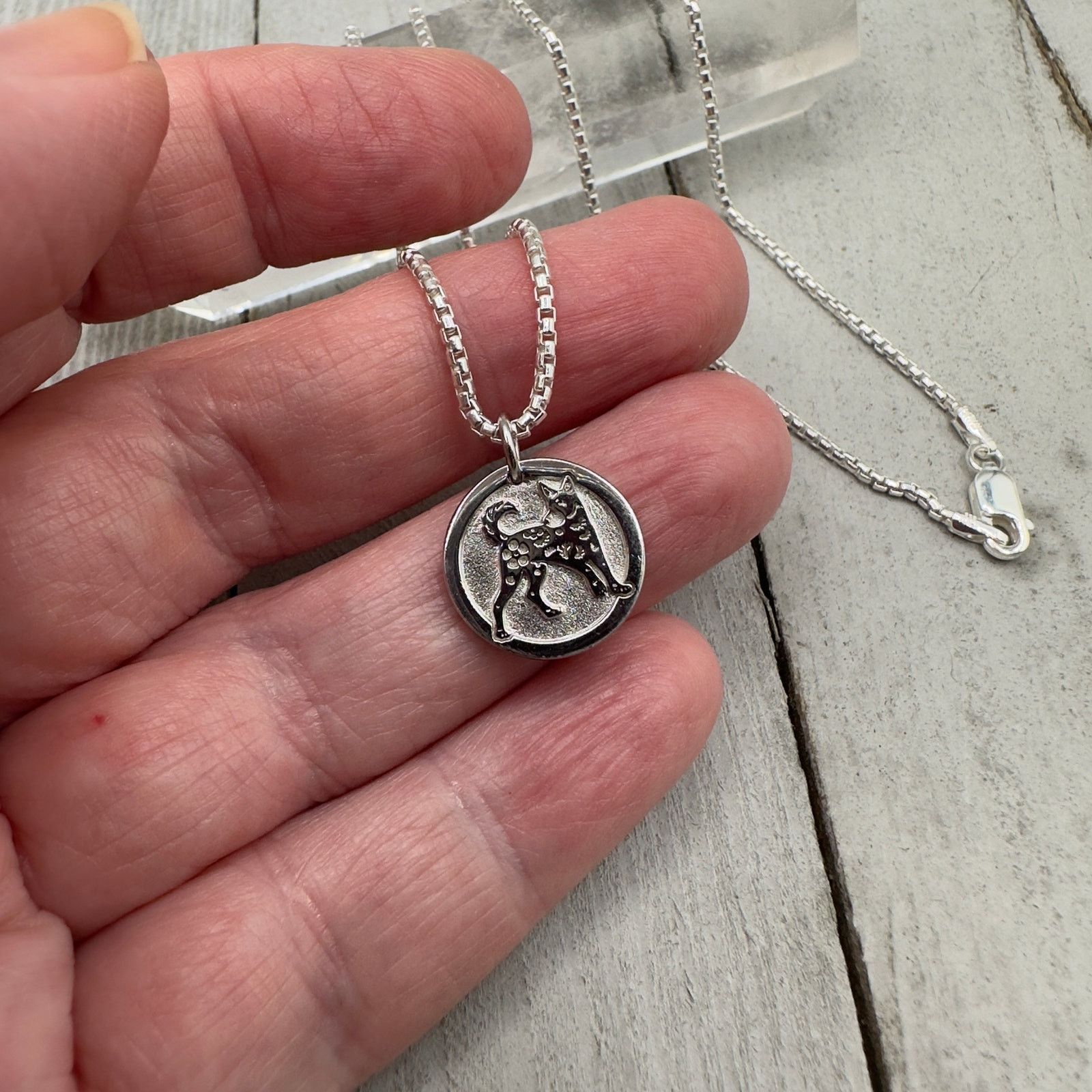 The Unbranded Brand Sterling Silver Chinese Zodiac Dog Necklace Size ONE SIZE - 6 Thumbnail