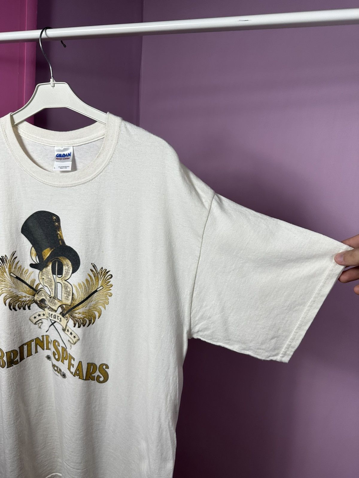 Gildan 2009 Britney Spears Circus Merch T Shirt Vintage Printed Tee Size US L / EU 52-54 / 3 - 6 Thumbnail