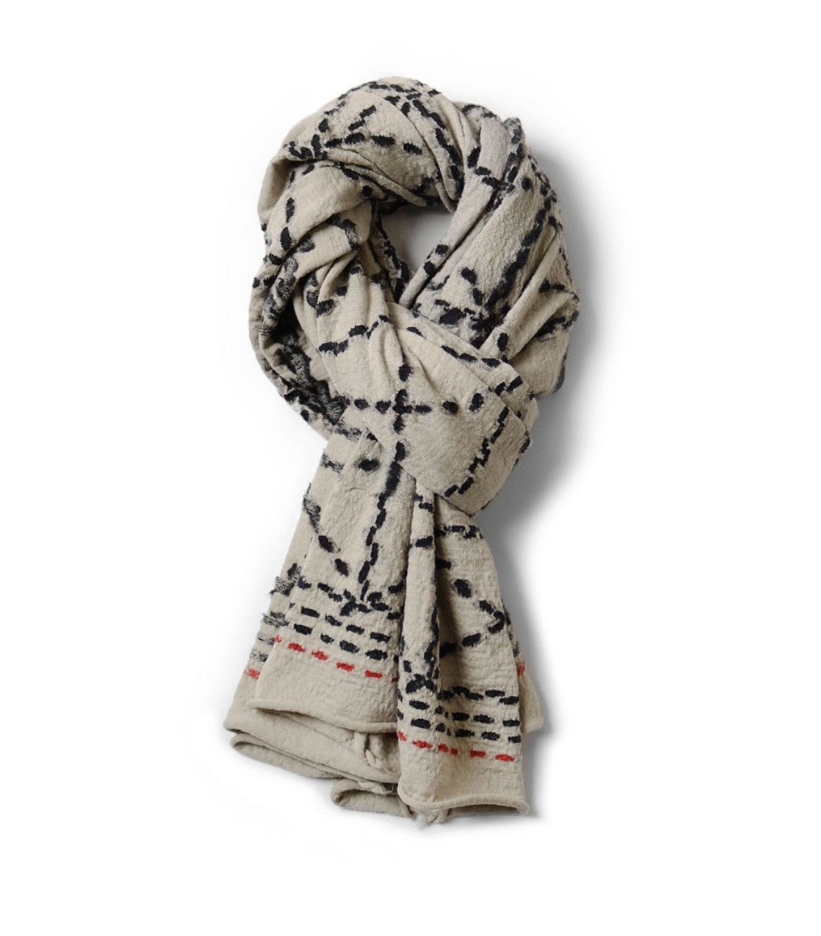 Kapital Kapital wool Sashiko HAPPY Muffler Scarf Size ONE SIZE - 2 Thumbnail