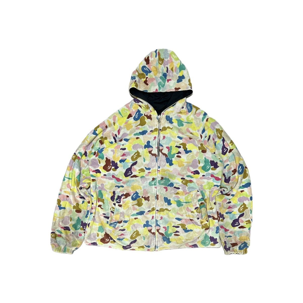 Bape Multi Camo Terry Reversible Hoodie Jacket Size US M / EU 48-50 / 2 - 1 Thumbnail