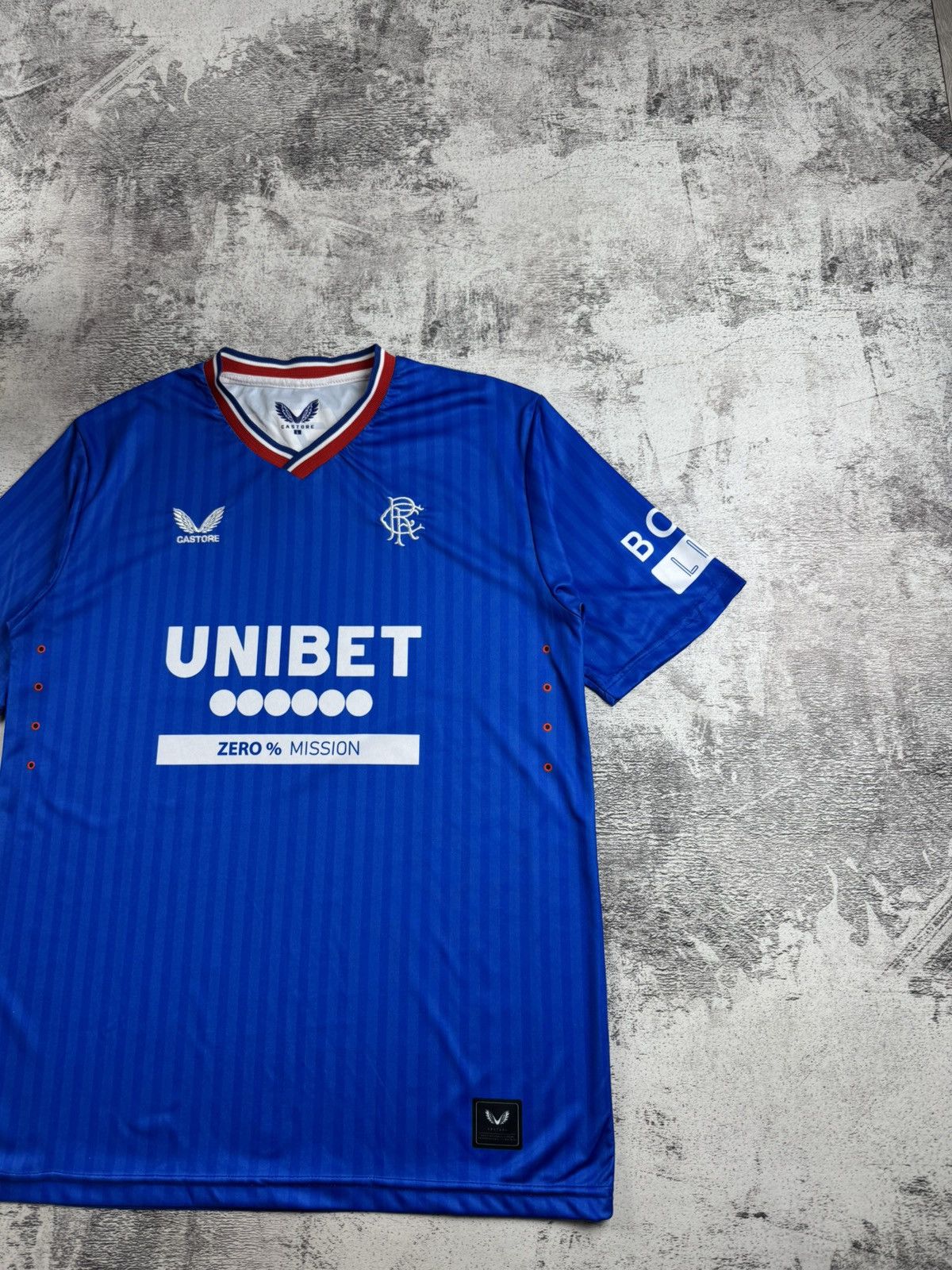 Castore Rangers Glasgow 2023/2024 Blue Home Castore Soccer Football T Shirt Jersey Kit Size US L / EU 52-54 / 3 - 3 Thumbnail