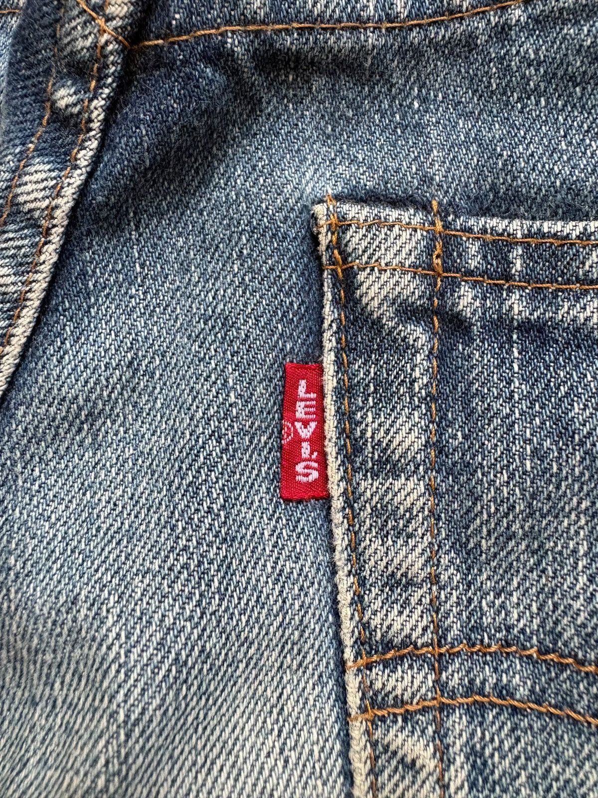 Levi's Vintage 80s Levis 502 Big E Selvedge Mud Wash Loose Jeans Size US 28 / EU 44 - 13 Thumbnail