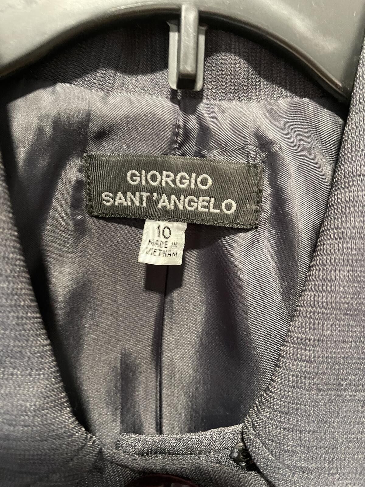 Other Giorgio Sant'Angelo Women's Dark Gray Button-Up Blazer Size Size L / US 10 / IT 46 - 2 Thumbnail