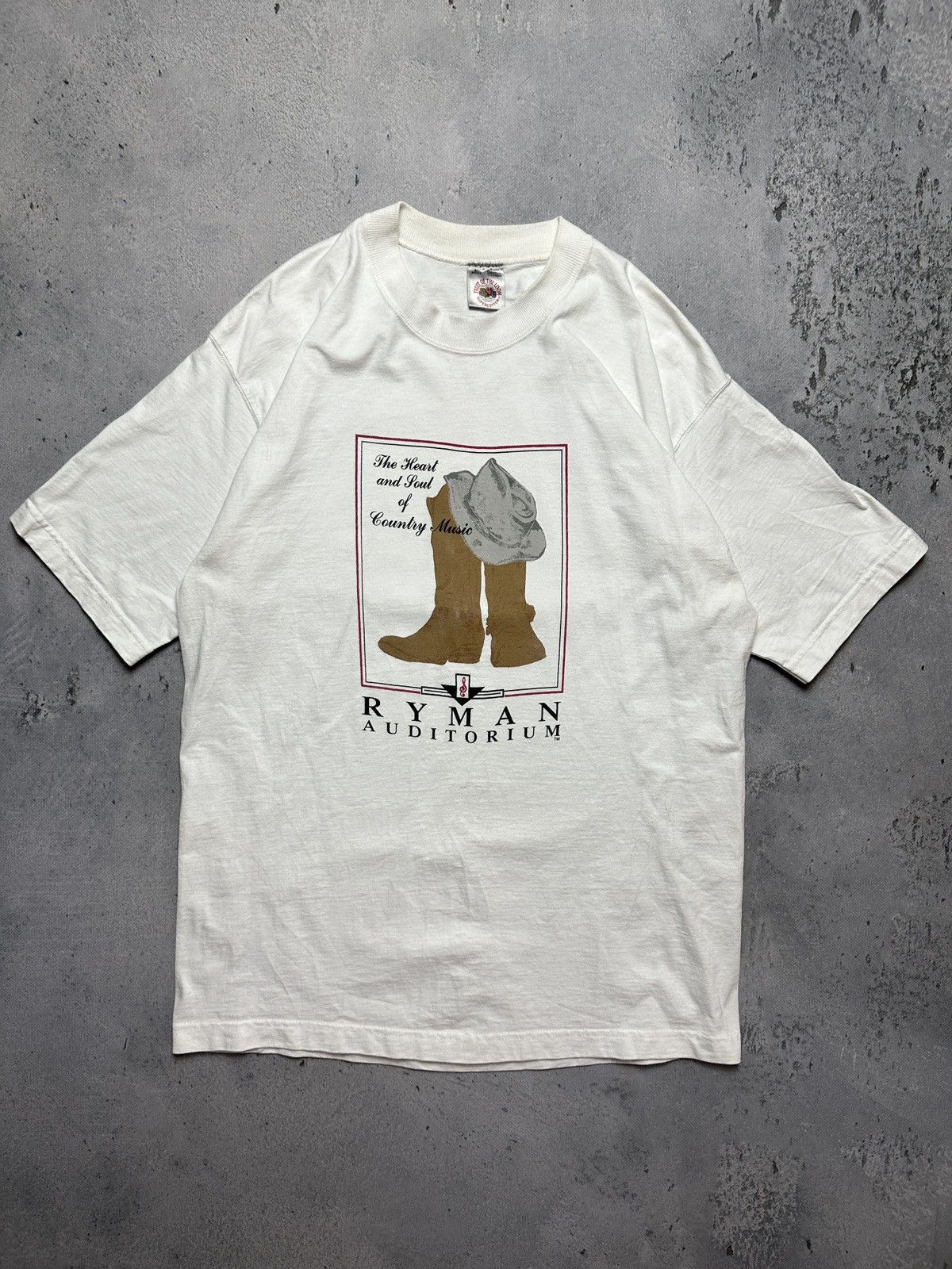 Band Tees Ryman Auditorium Country Music Vintage USA 90s Cotton Tee Size US L / EU 52-54 / 3 - 3 Thumbnail