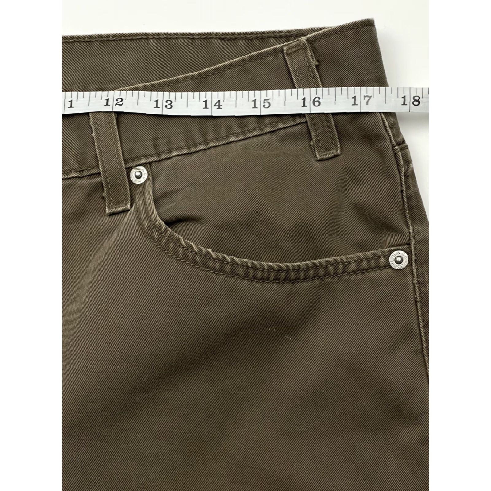 Levi's VINTAGE Levi's 505 Straight Leg Regular Fit Jeans Brown 34x32 Mens Men's 90s Size US 34 / EU 50 - 6 Thumbnail