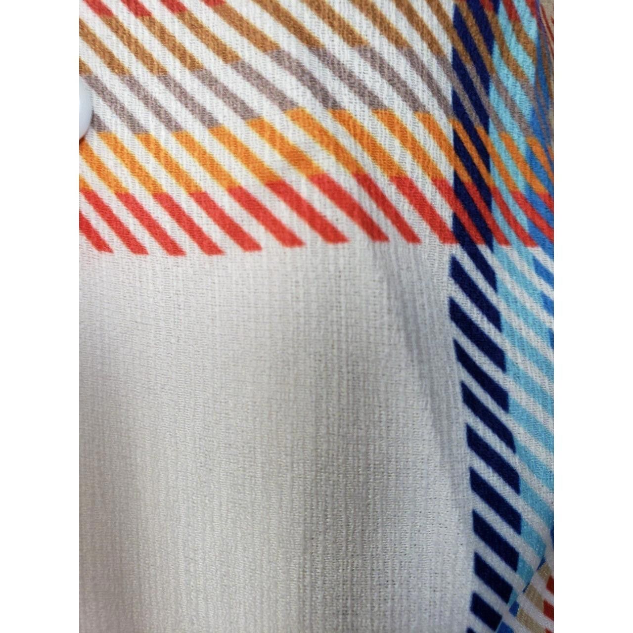 Other Men's Plaid Cuban Collar Retro Summer Shirt Orange/Blue NWT Size US XXL / EU 58 / 5 - 6 Thumbnail