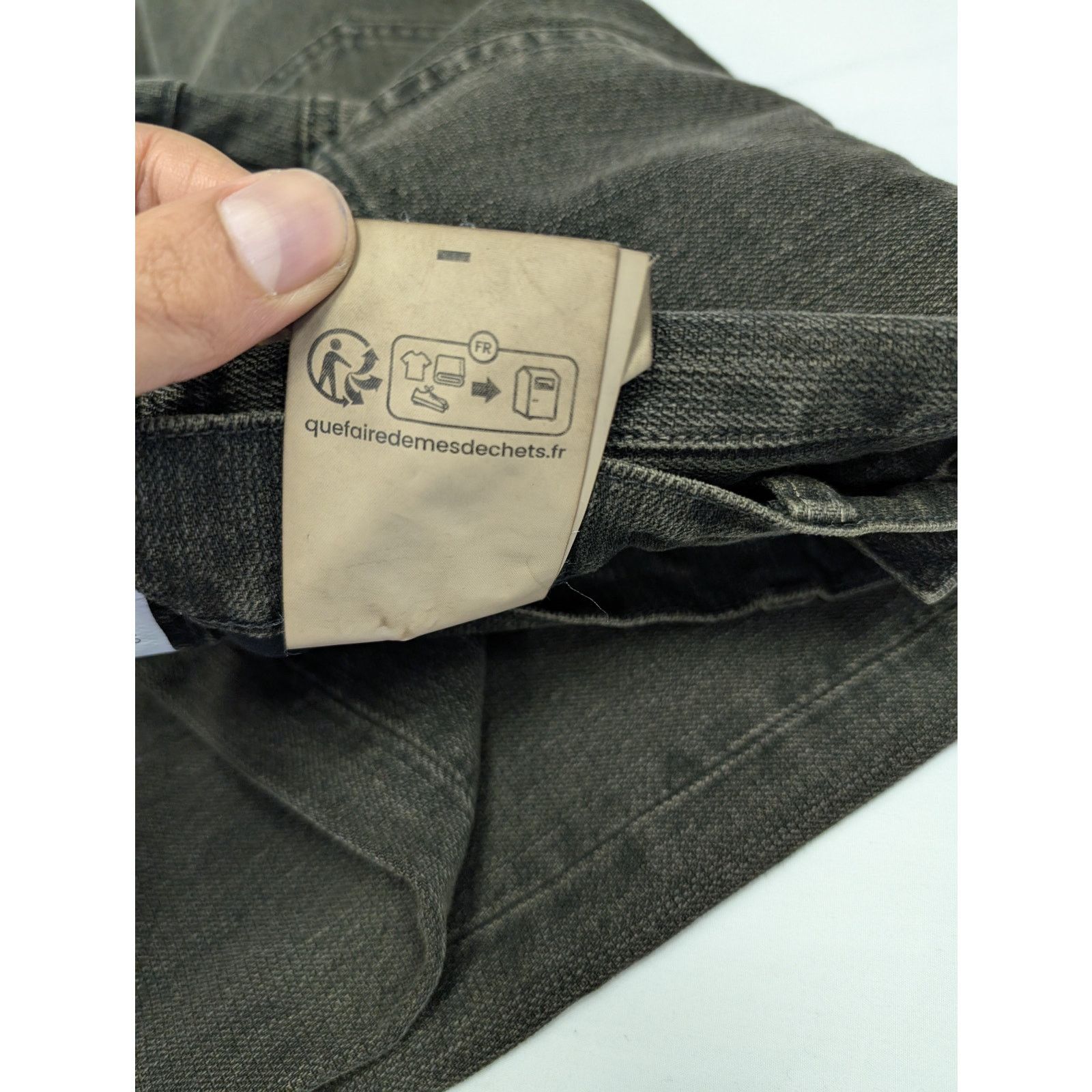 Our Legacy o1rshd1 Kamari Black Chain Twill Jean in Black Size US 31 - 19 Thumbnail