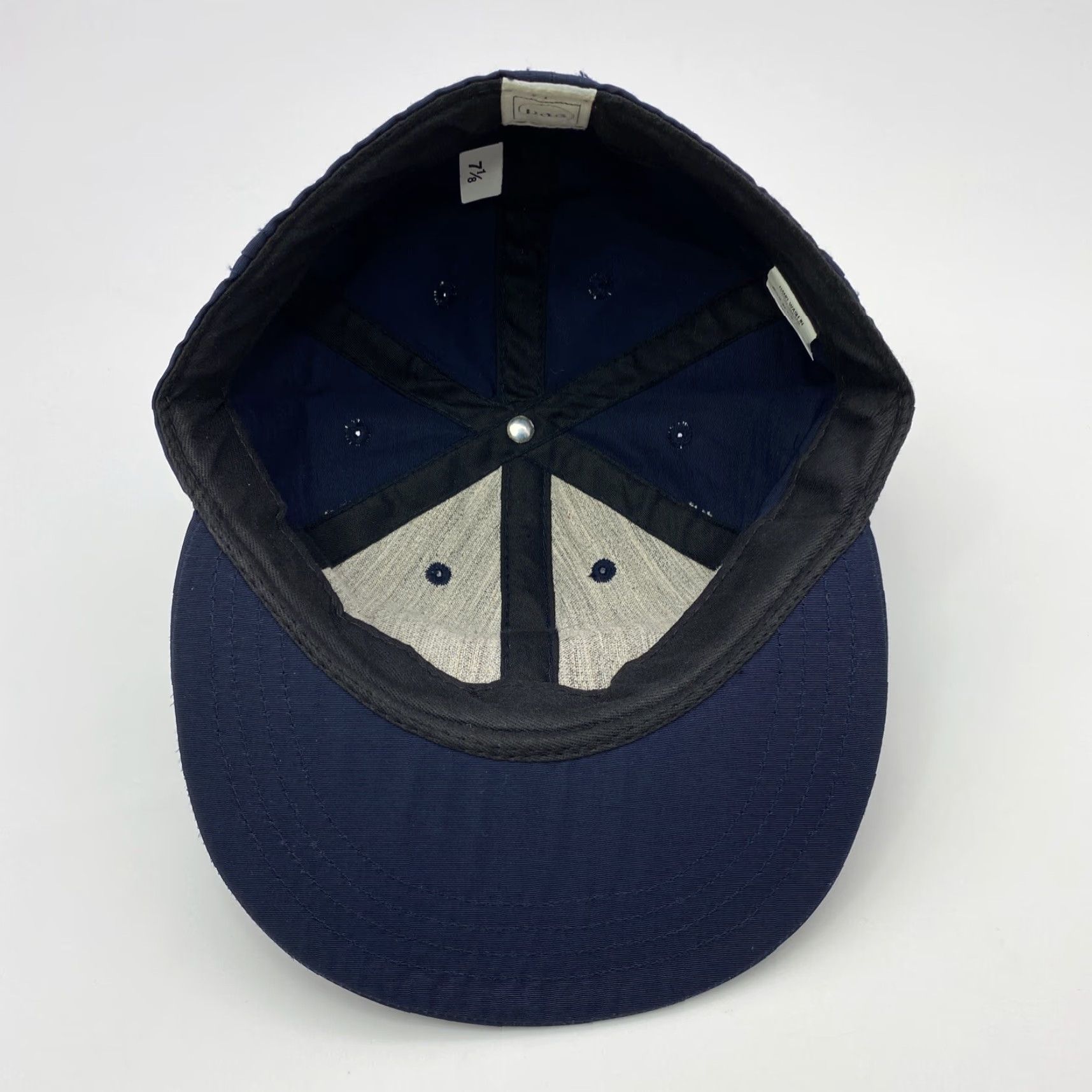 Paa VINTAGE Paa Fitted 6-Panel Baseball Cap Mens Adjustable Navy Blue Twill Lightweight Classic Size ONE SIZE - 5 Thumbnail