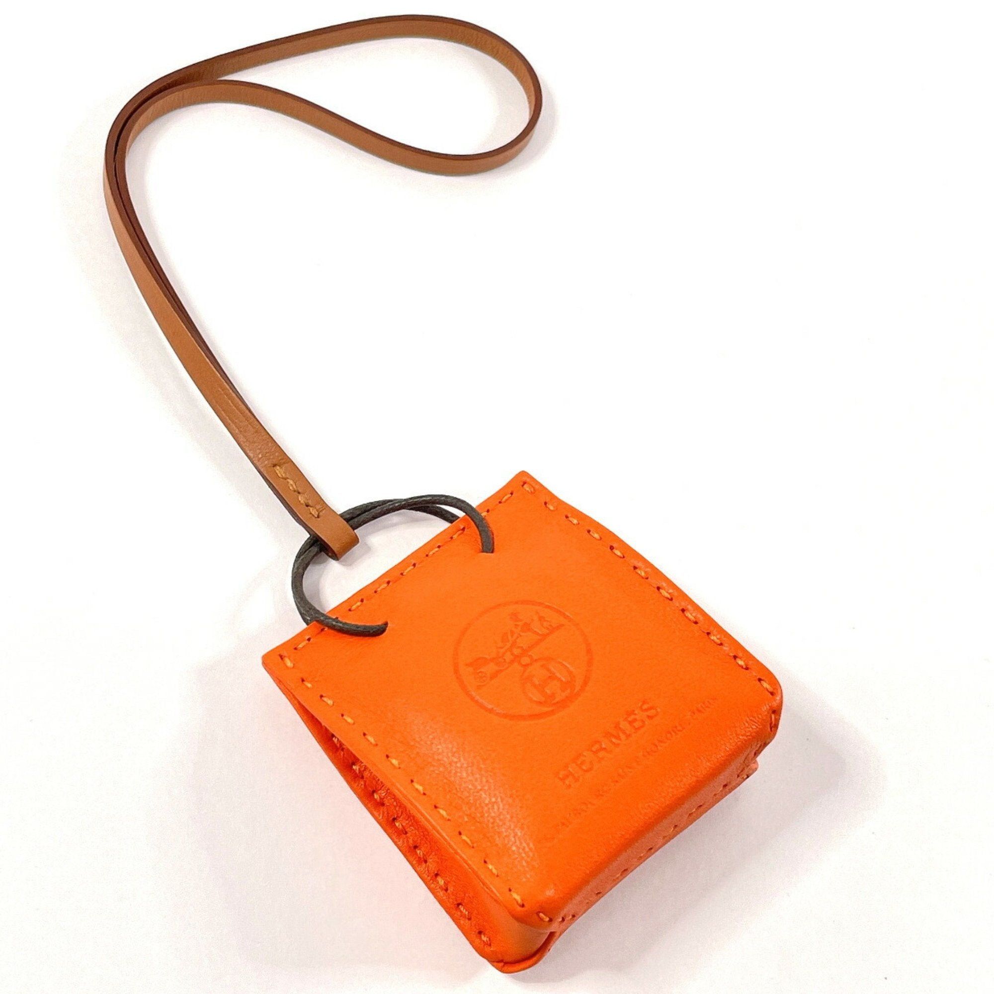 image of Hermes Sac Orange Charm Anjou Milo Y Stamp Unisex N4023896, Women's