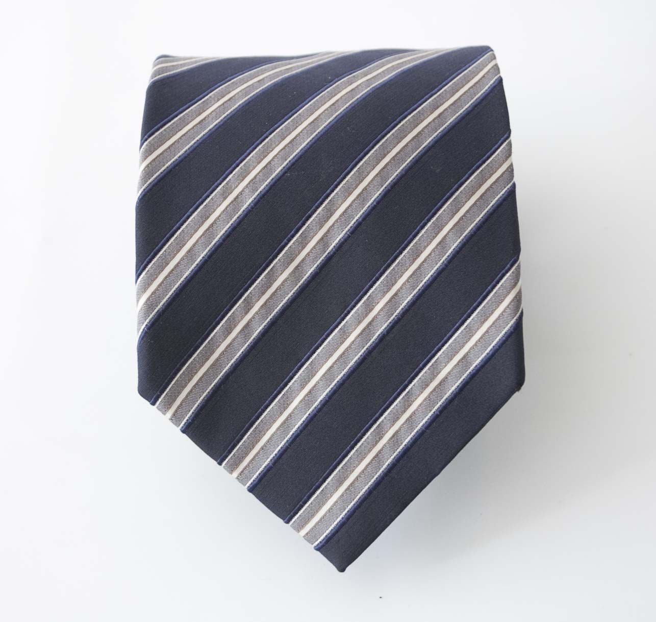 Hugo Boss Hugo Boss Tie 100% Silk Made in Italy Blue / Gray Size ONE SIZE - 3 Thumbnail