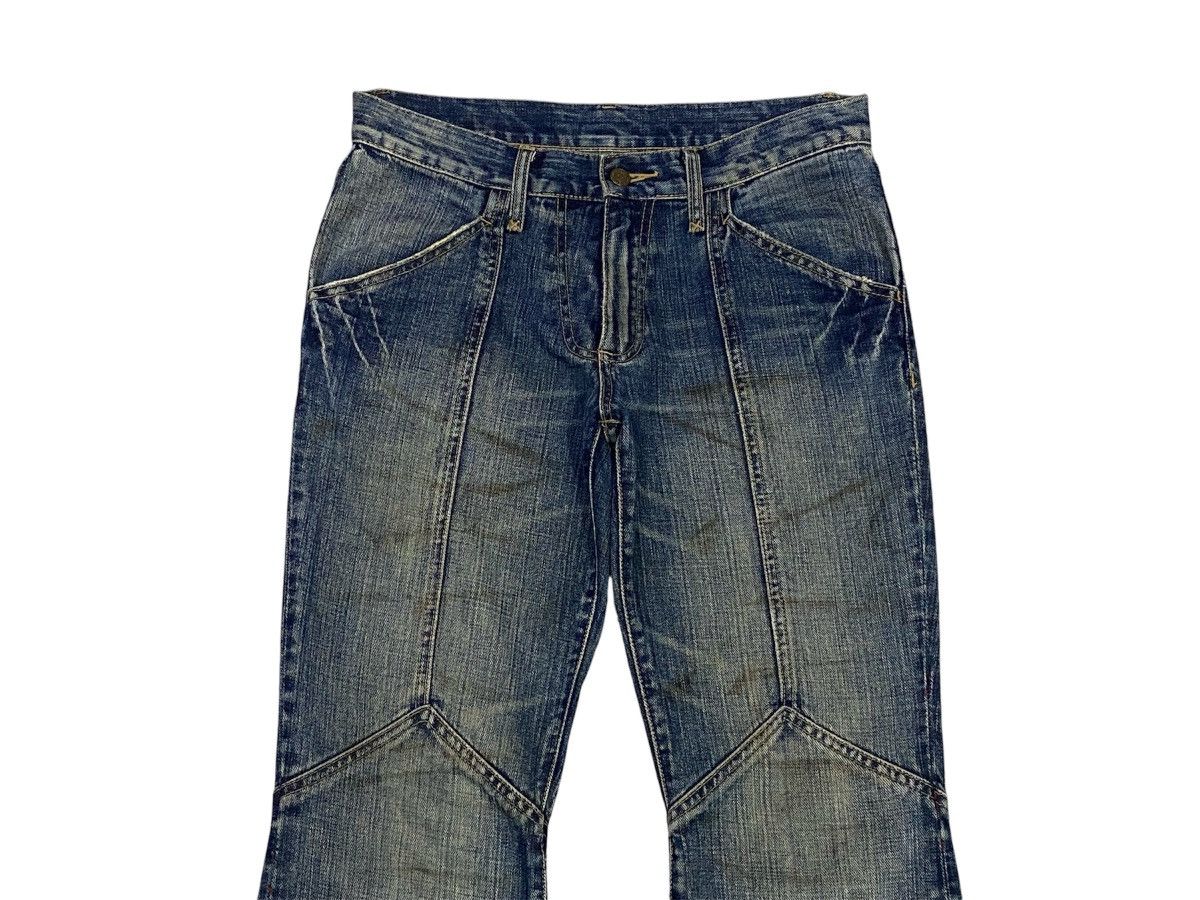 Tornado Mart 💃Tornado Mart Mud Wash Backlace Flared Jeans Size US 30 / EU 46 - 4 Thumbnail