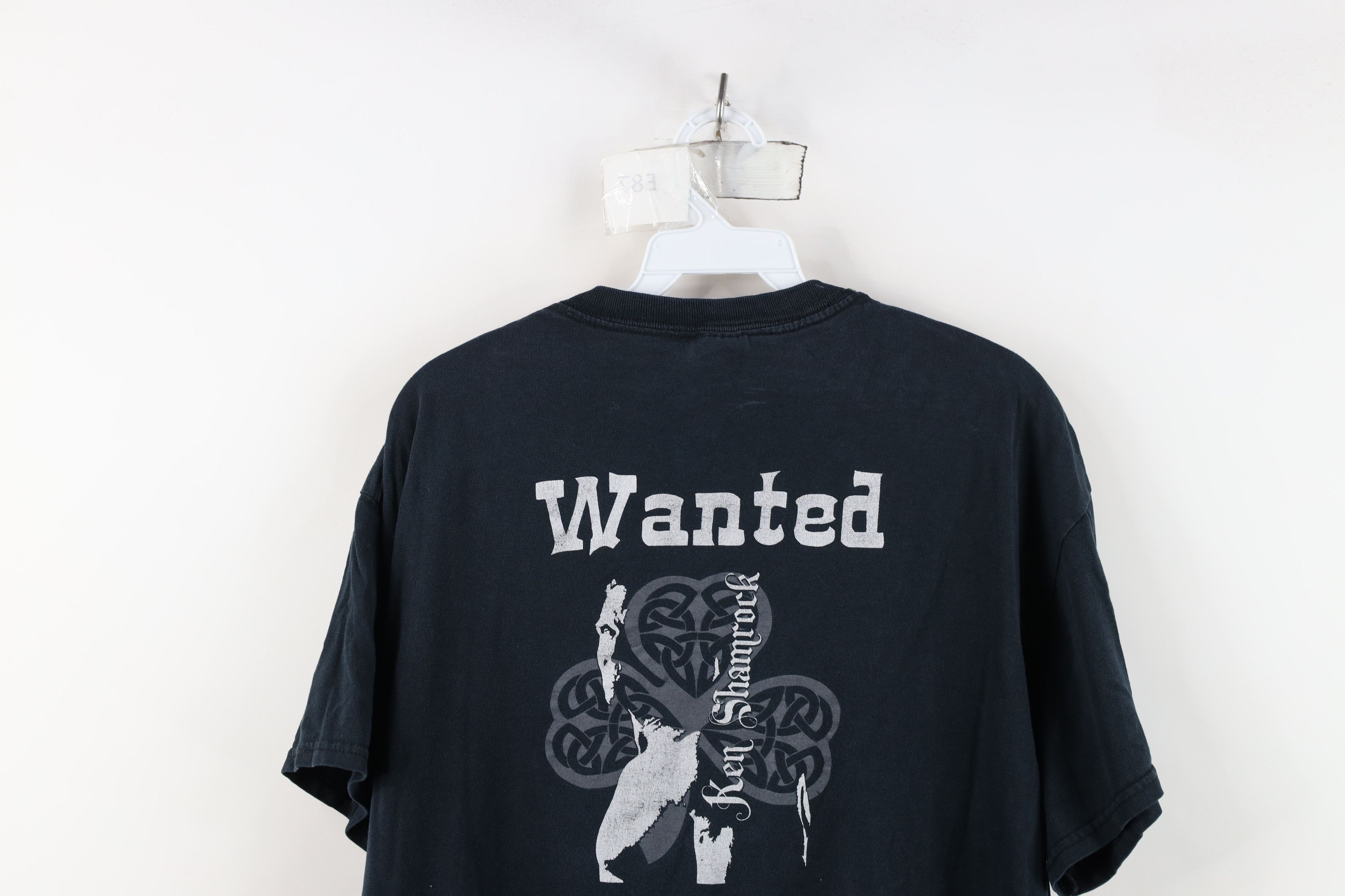Vintage Vintage Y2K MMA Fighting Ken Shamrock Wanted T-Shirt Black Size L / US 10 / IT 46 - 13 Thumbnail