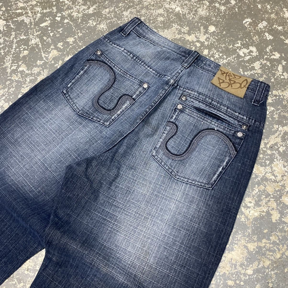 Southpole Vintage Red BBQ Y2K Double Pocket Embroidered Denim Jean Size US 31 - 9 Thumbnail