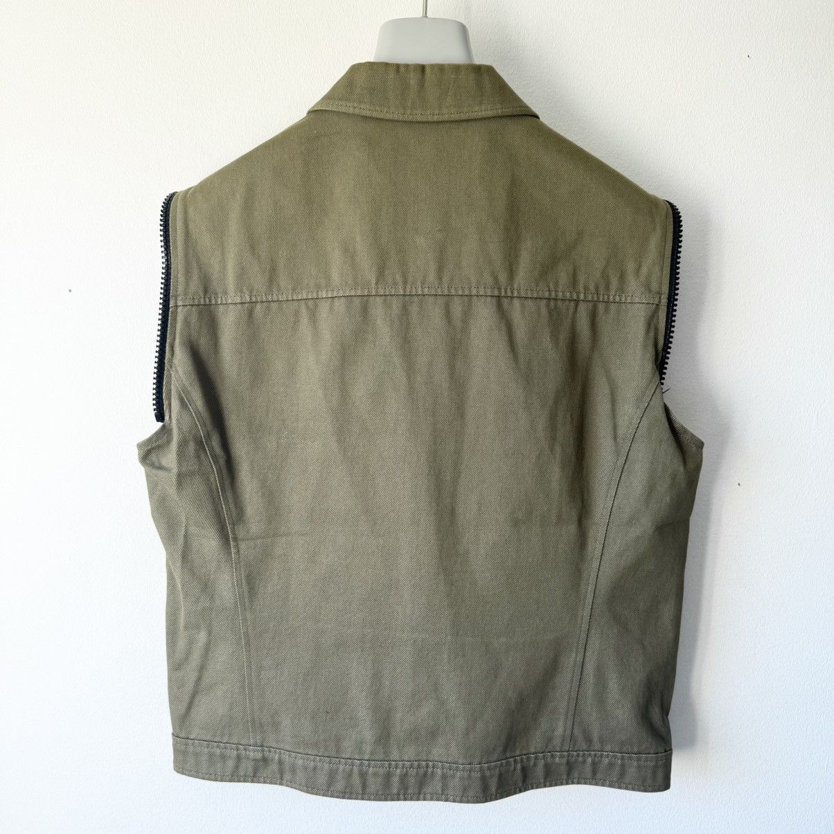 Miu Miu Miu Miu SS2000 Cotton Cropped Zip-Up Modular Denim Jacket Size US M / EU 48-50 / 2 - 10 Thumbnail