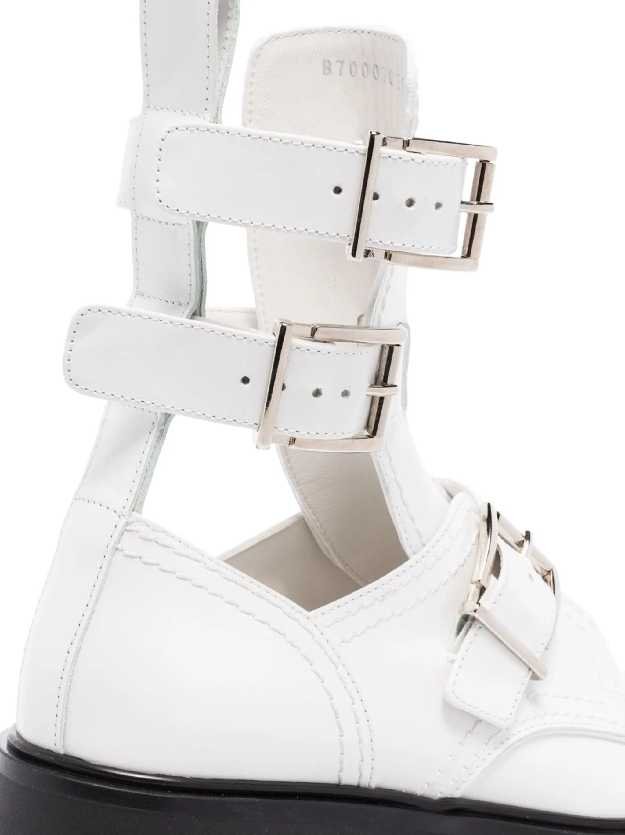 Alexander McQueen o1y0225 Ankle Boots in White Size US 6 / IT 36 - 4 Thumbnail