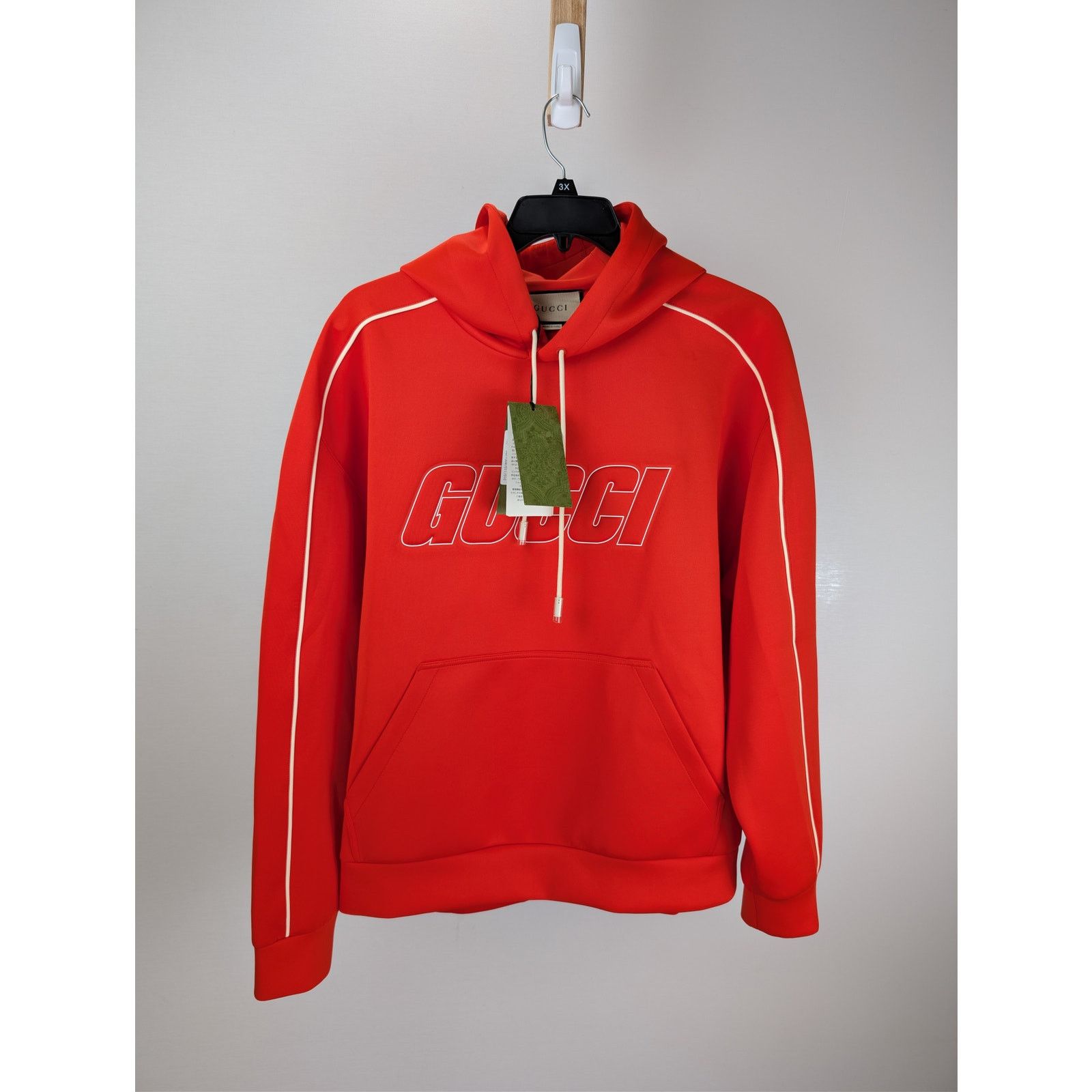 Gucci o1rshd1 Hoodie Hooded Sweatshirt Light Neopre in Coral/Mix Size US M / EU 48-50 / 2 - 1 Thumbnail