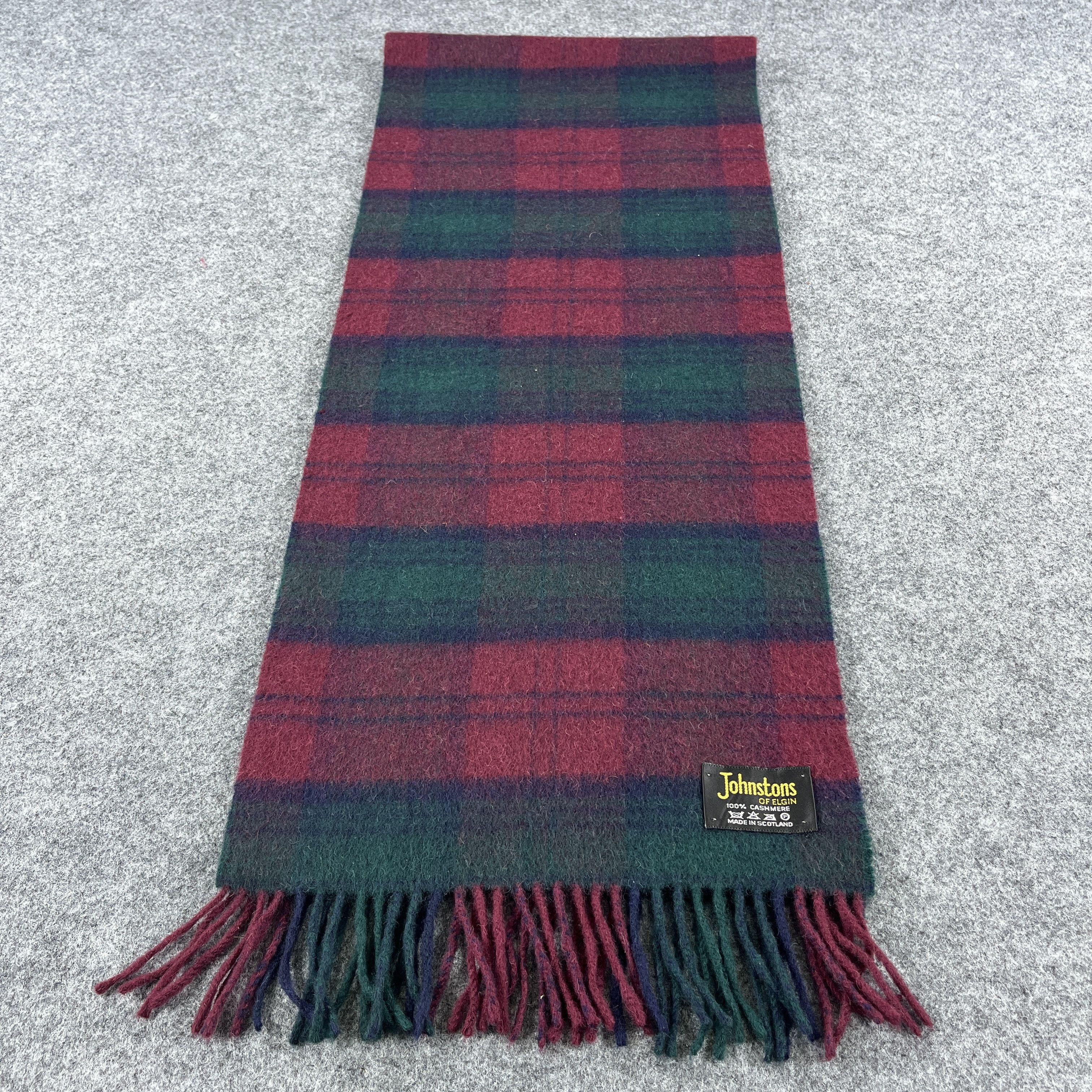 Johnstons Of Elgin × Vintage Johnstons Of Elgin Scarf / Muffler / Neckwear T1240 Size ONE SIZE - 1 Thumbnail