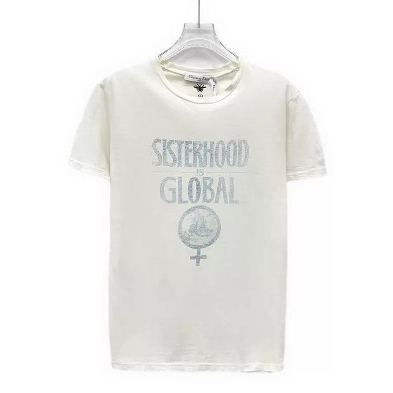 Dior Dior White logo round-neck short-sleeved T-shirt Size M / US 6-8 / IT 42-44 - 1 Thumbnail