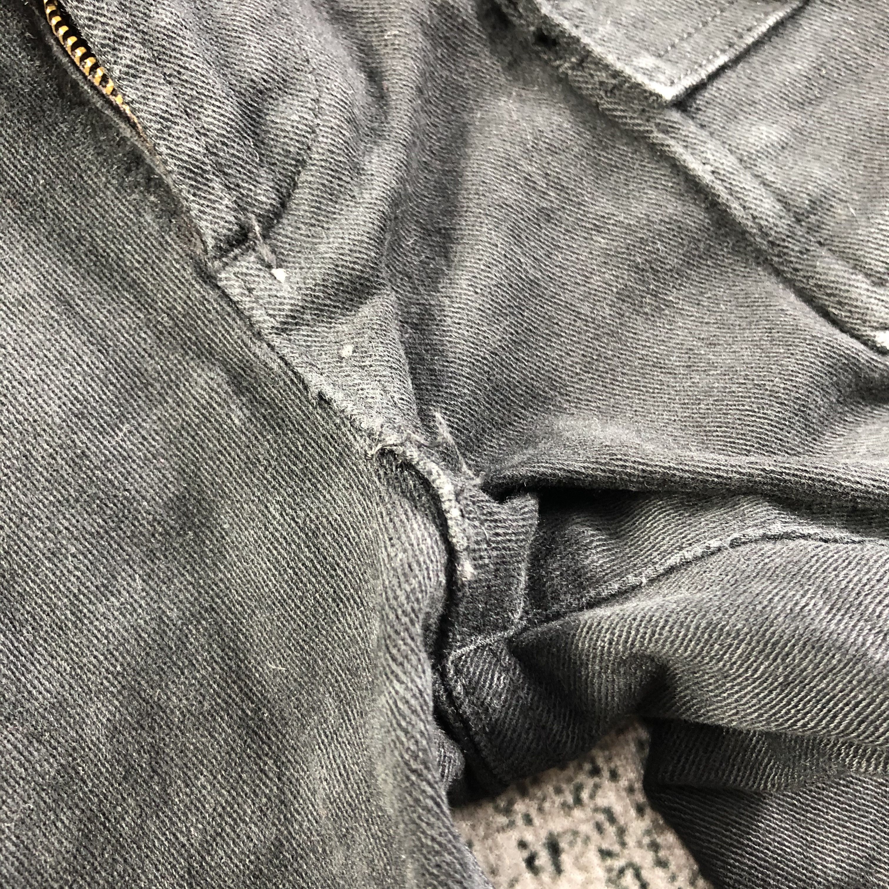 Designer Cimarron Bush Pants Jeans Black Flare Denim KJ1769 Size 29" - 6 Thumbnail
