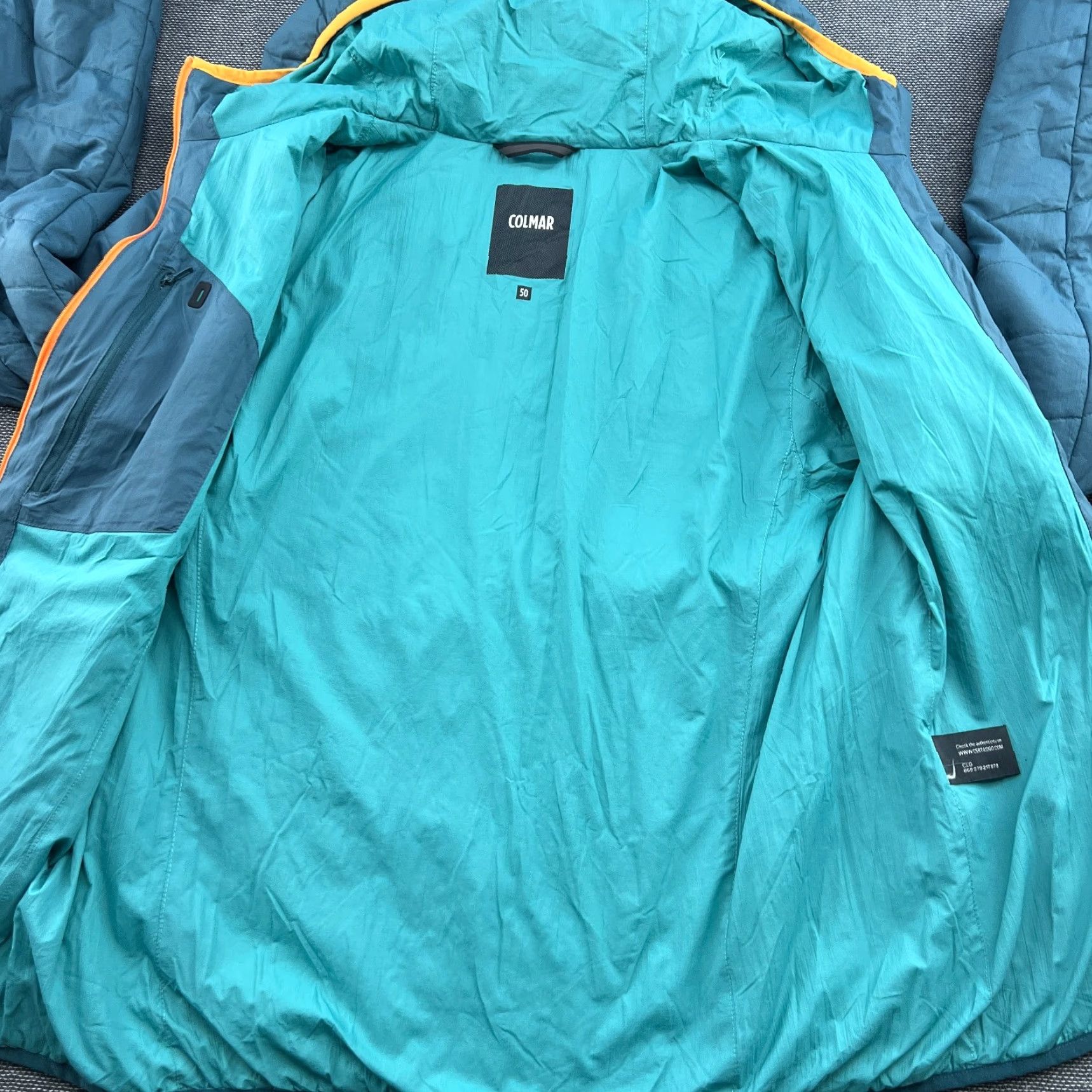 Colmar COLMAR Mens Puffer Jacket Hooded Down Size 50 Blue Full Zip Regular Size US M / EU 48-50 / 2 - 3 Thumbnail