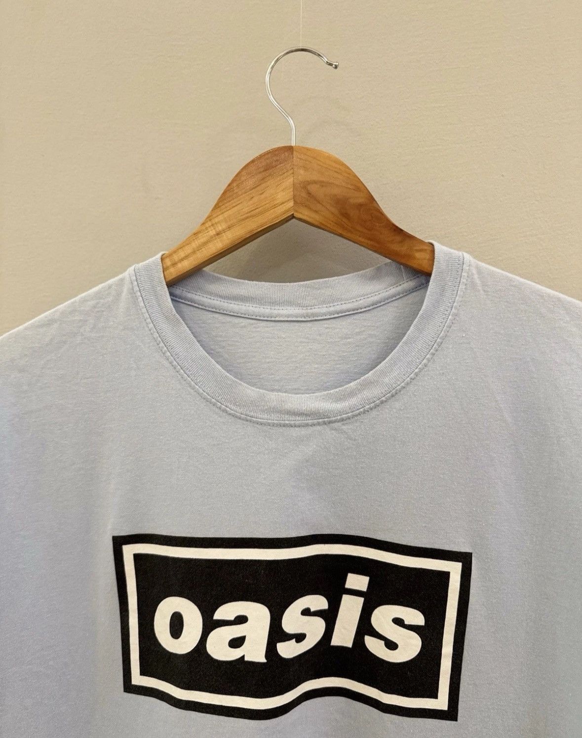 Band Tees Vintage 90s Oasis Britpop Blue Tee Size US XL / EU 56 / 4 - 5 Thumbnail