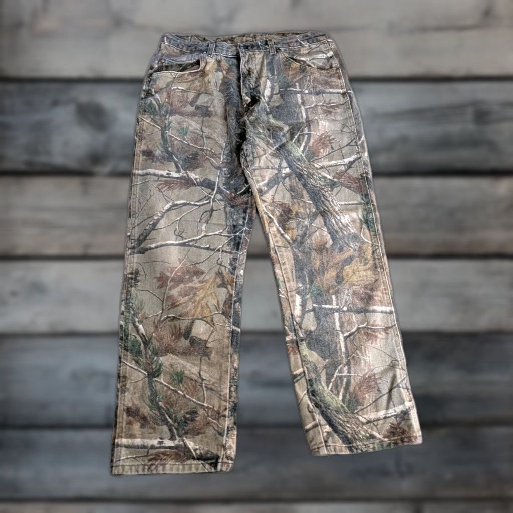 Wrangler VINTAGE Wrangler Pro Gear Realtree Camo Jeans Men 36x29 Regular Stretch 5-Pocket Camouflage Outdoors Mens Size US 36 / EU 52 - 1 Thumbnail