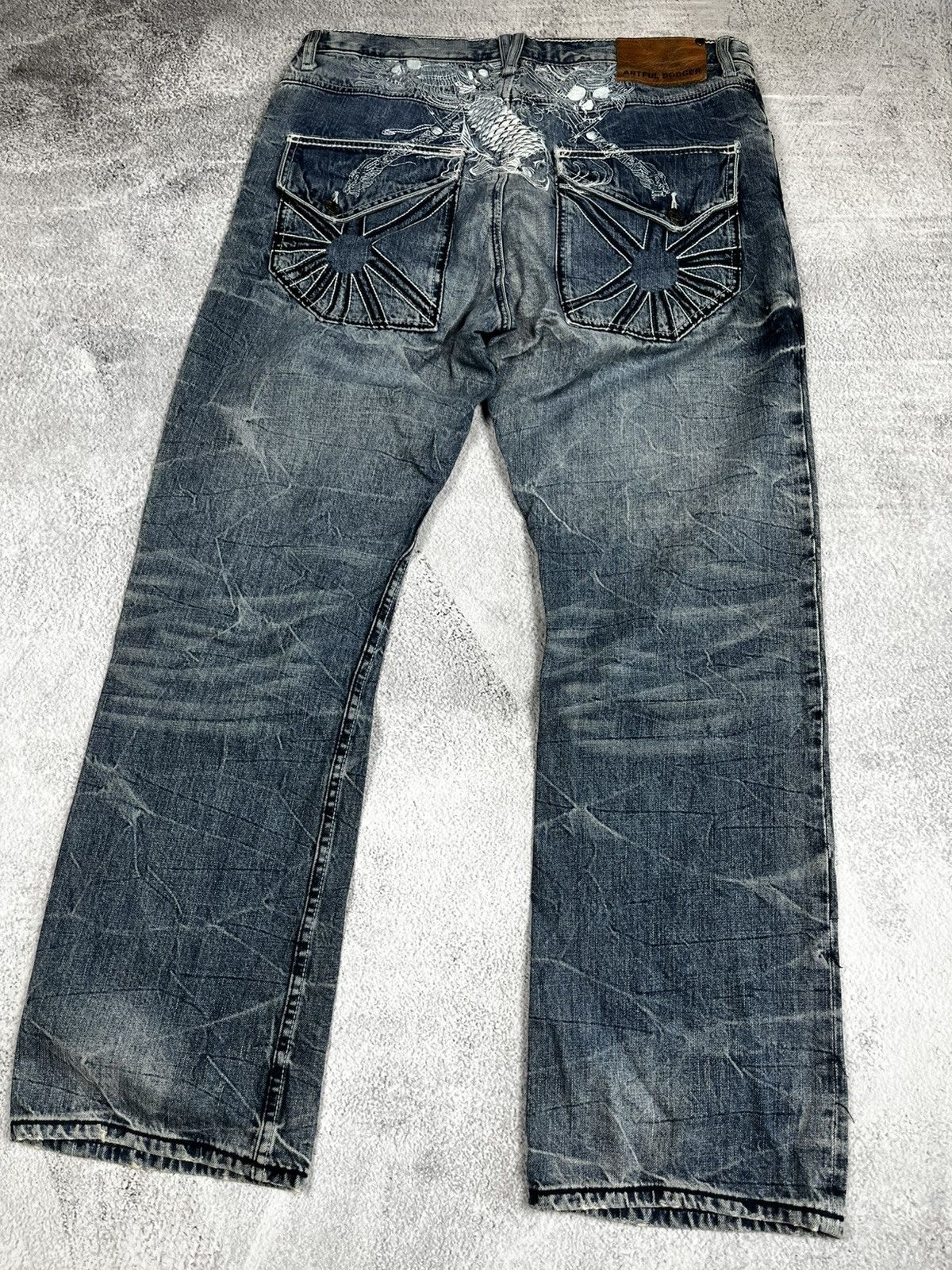 Artful Dodger Rare Jesse Pinkman Embroidered Wings Artful Dodger Denim Size US 36 / EU 52 - 2 Thumbnail