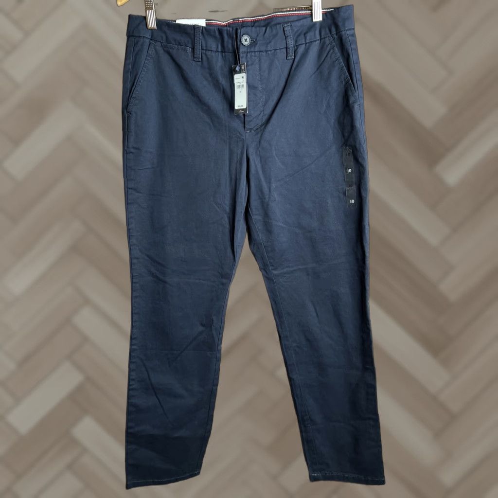 Tommy Hilfiger Tommy Hilfiger The Flex Chino Pants Wmn's Sz 10 Blue Slim Leg NWT Size 32" / US 10 / IT 46 - 1 Thumbnail