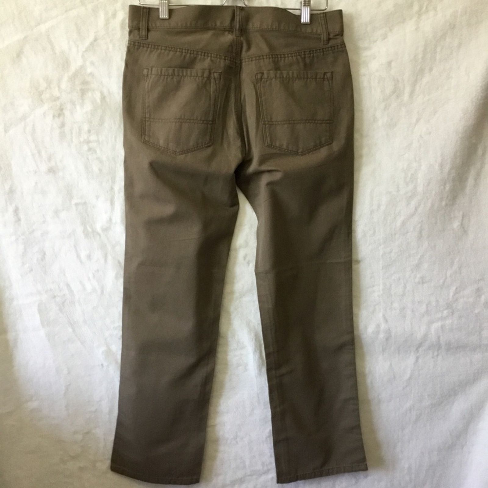 Tommy Hilfiger Tommy Hilfiger Olive Green Straight-Leg Chinos Size US 30 / EU 46 - 6 Thumbnail