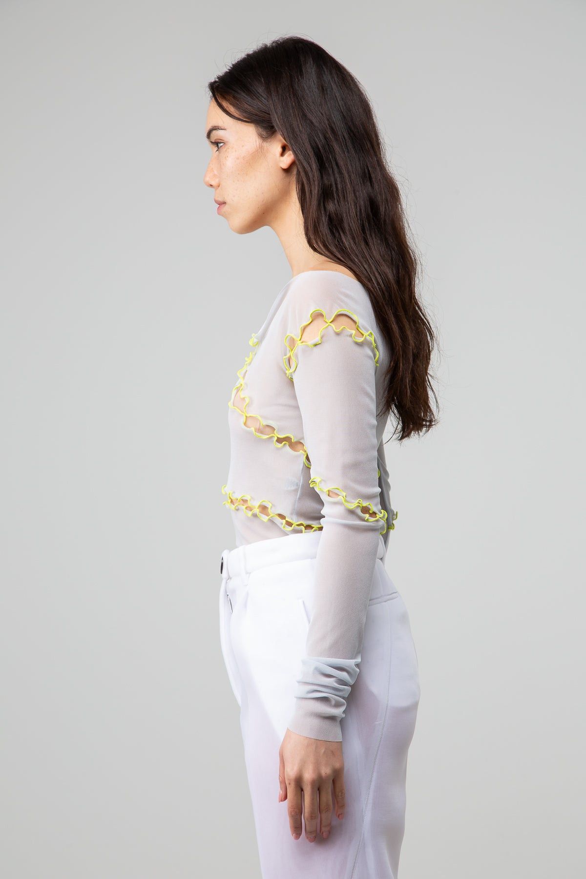 RUIbuilt $400 RUI Mesh Long-Sleeve T-Shirt Size S / US 4 / IT 40 - 2 Thumbnail